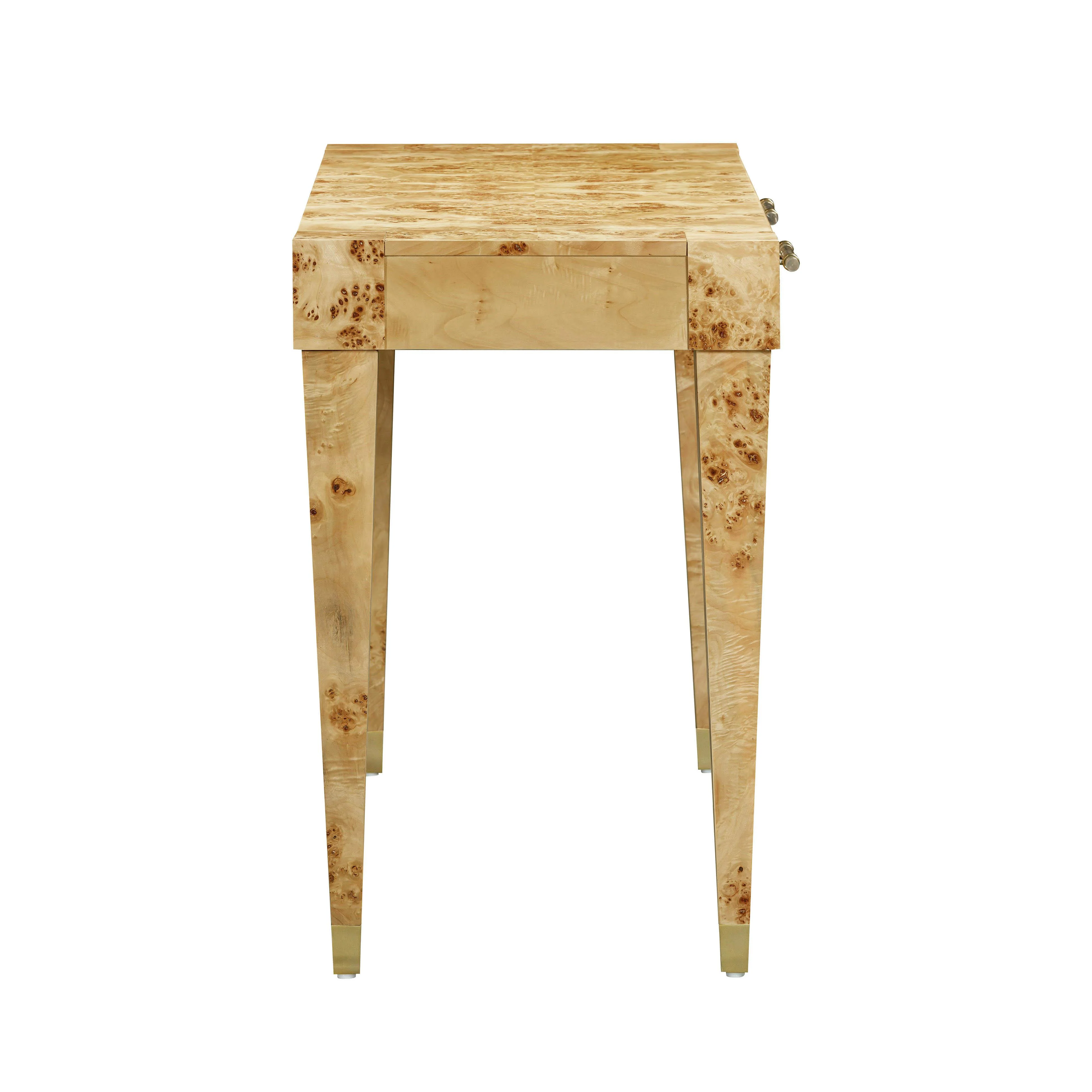 Brandyss 48" Burl 2-Drawer Work Desk - Image 4