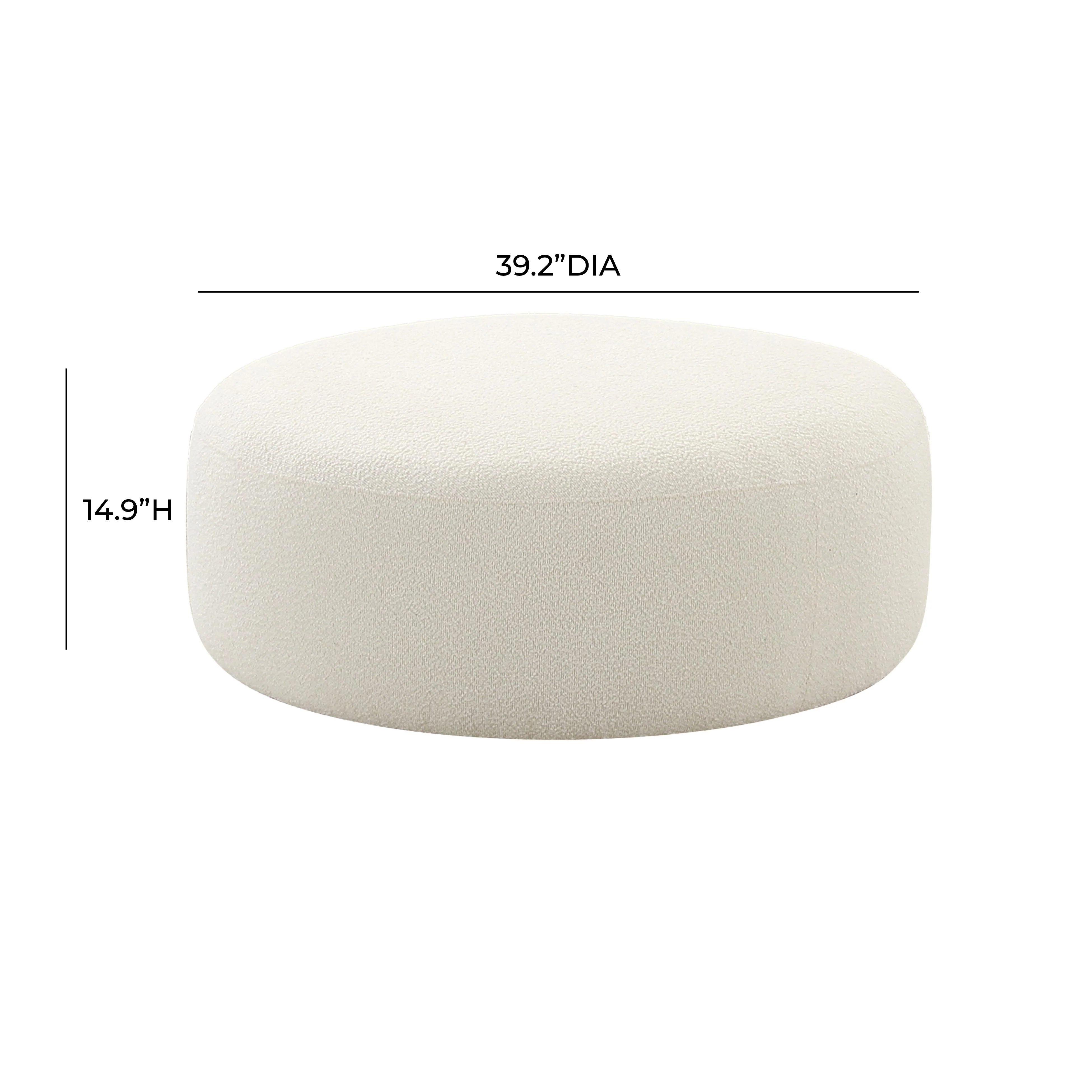 Broohah Performance Fabric Ottoman - Image 4