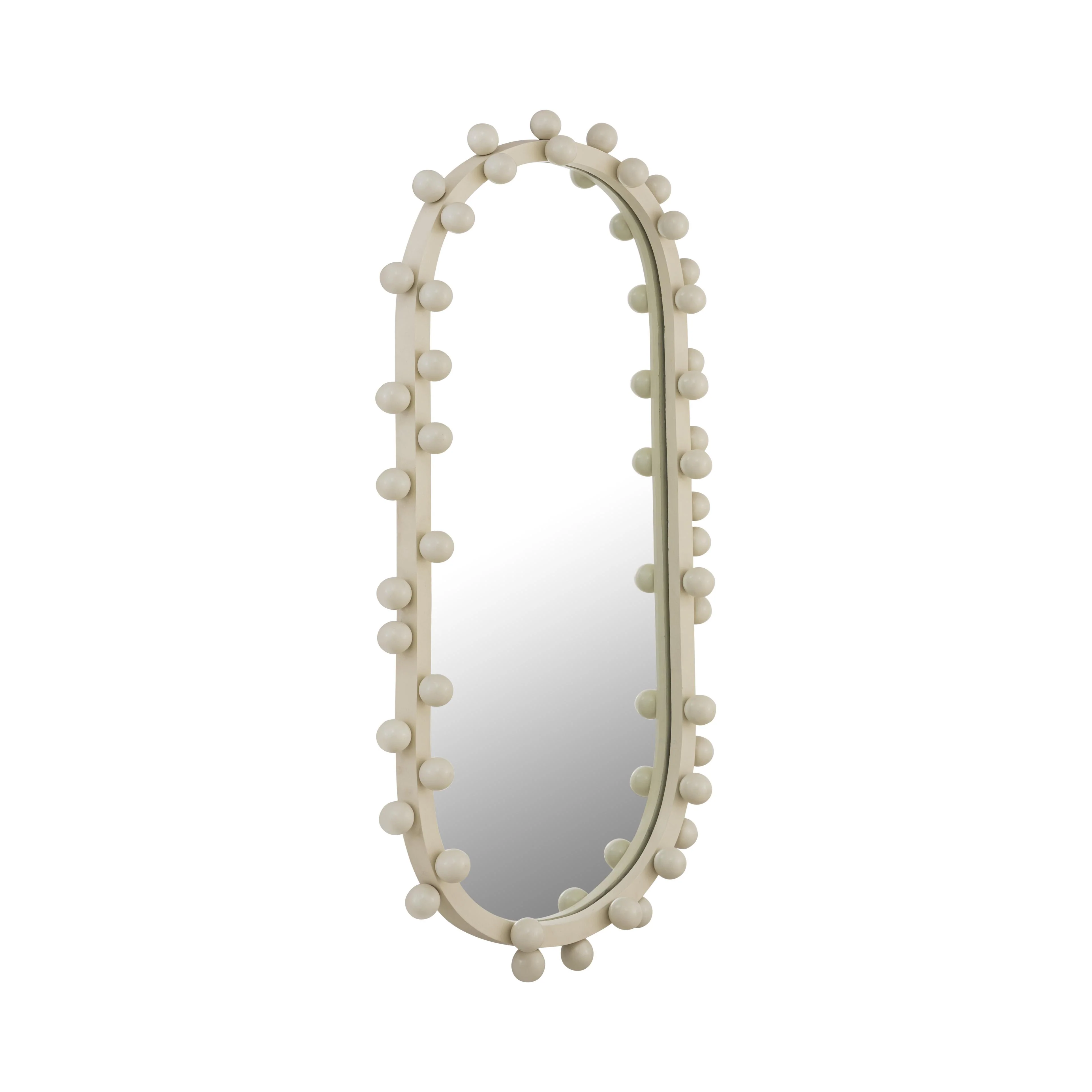 Bubbles Ivory Oval Wall Mirror (17"X31.5"-22.6"X42") - Image 10