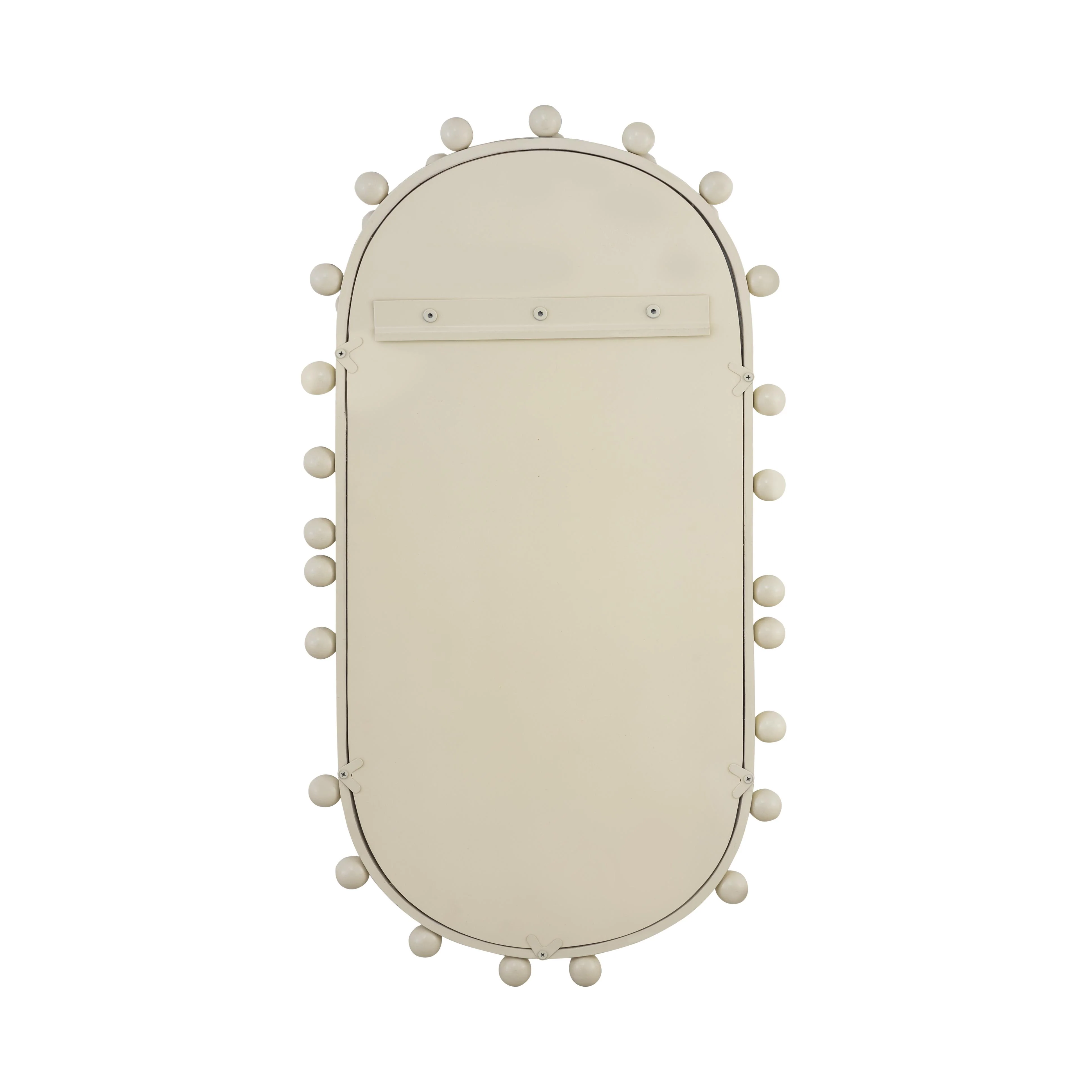 Bubbles Ivory Oval Wall Mirror (17"X31.5"-22.6"X42") - Image 11