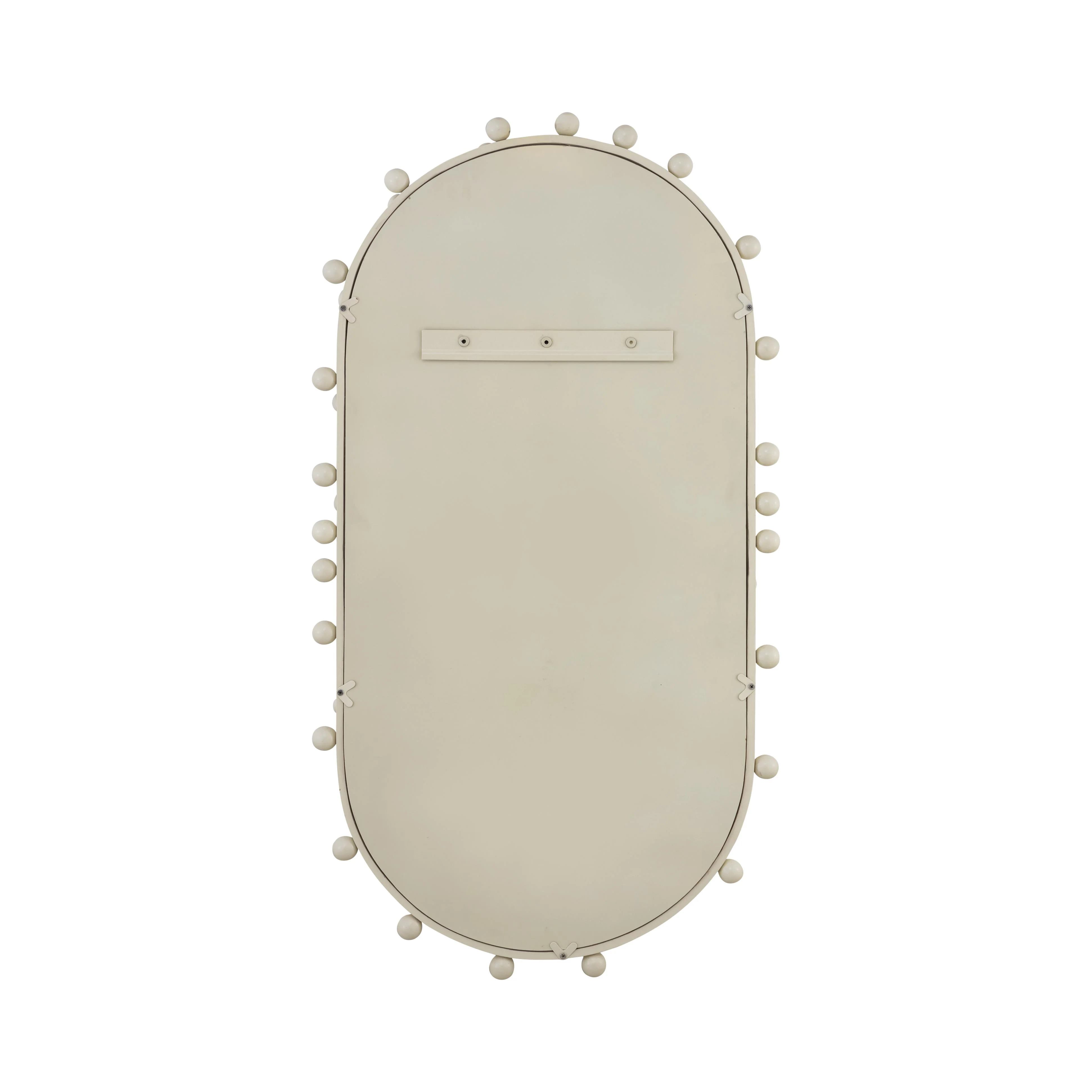 Bubbles Ivory Oval Wall Mirror (17"X31.5"-22.6"X42") - Image 5