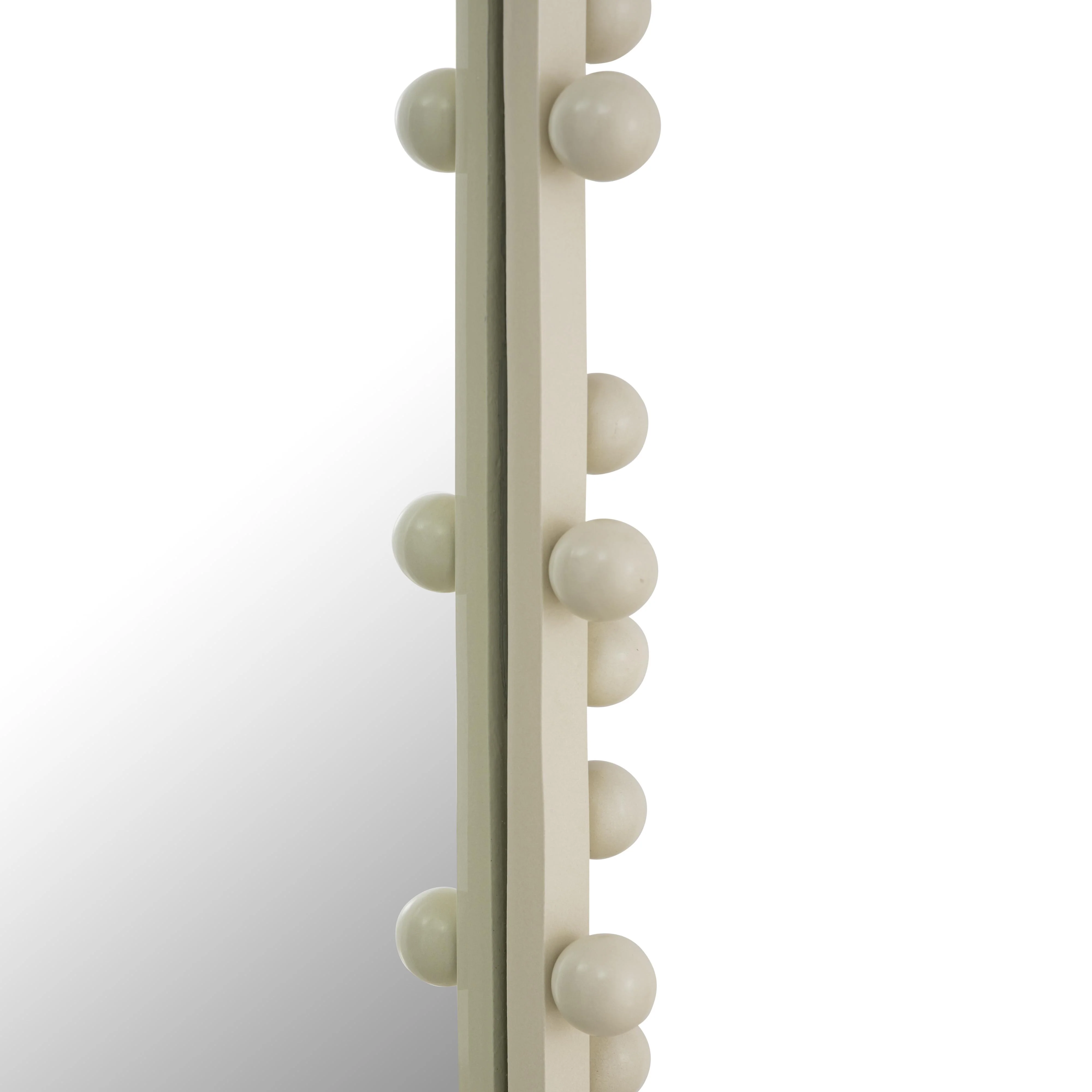 Bubbles Ivory Oval Wall Mirror (17"X31.5"-22.6"X42") - Image 6