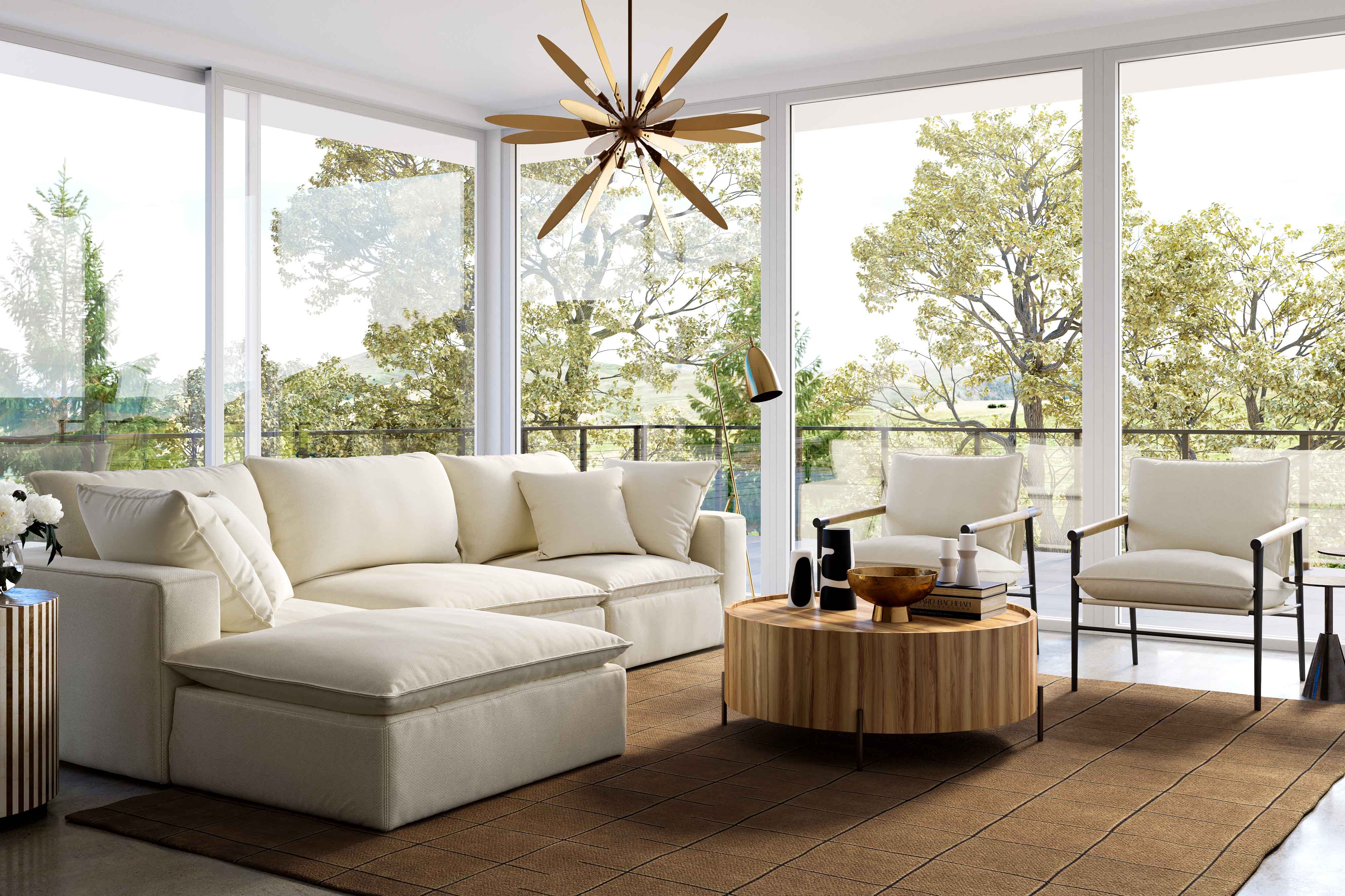 Cali 4-Piece Performance Fabric Modular Sectional - Image 14