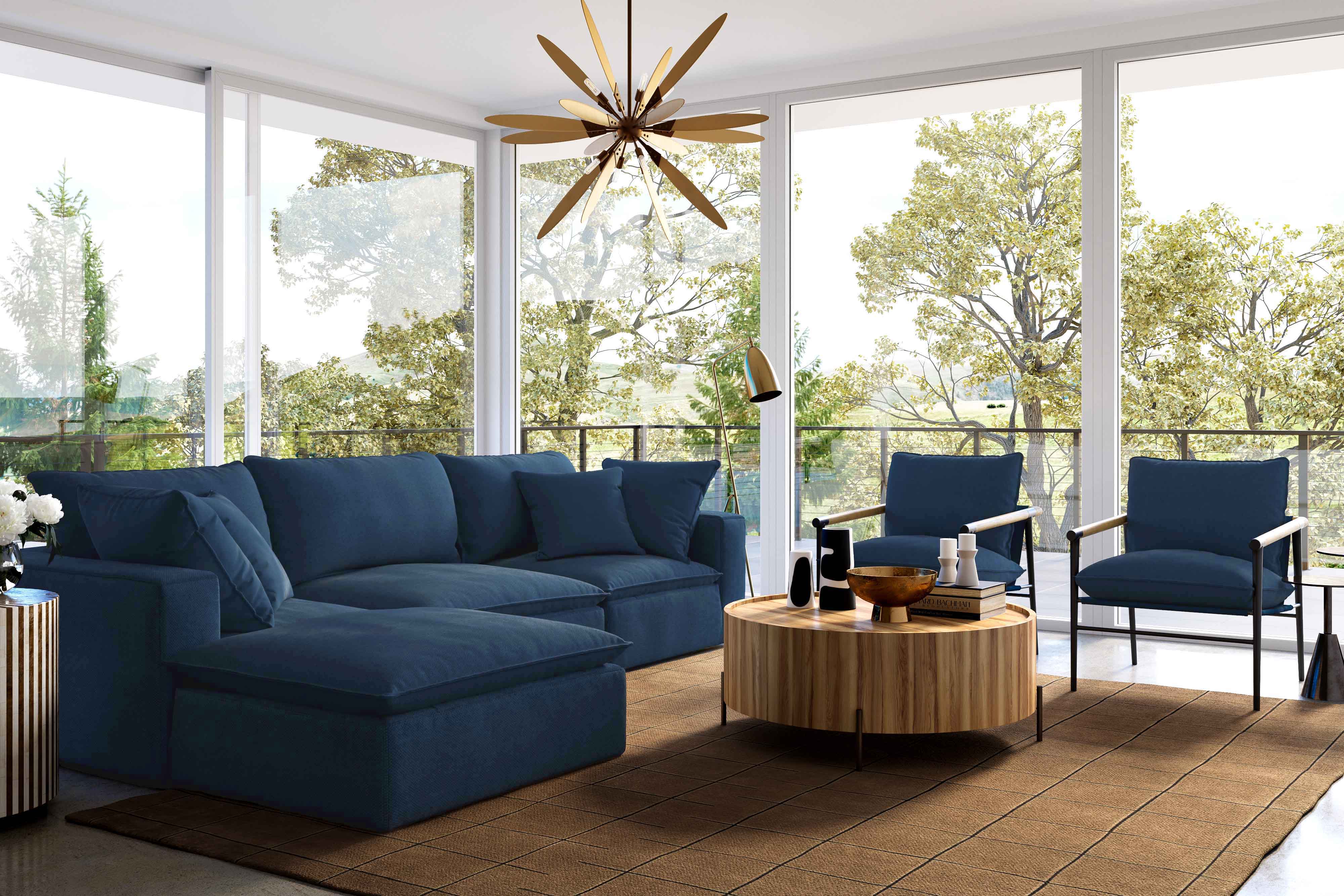 Cali 4-Piece Performance Fabric Modular Sectional - Image 20