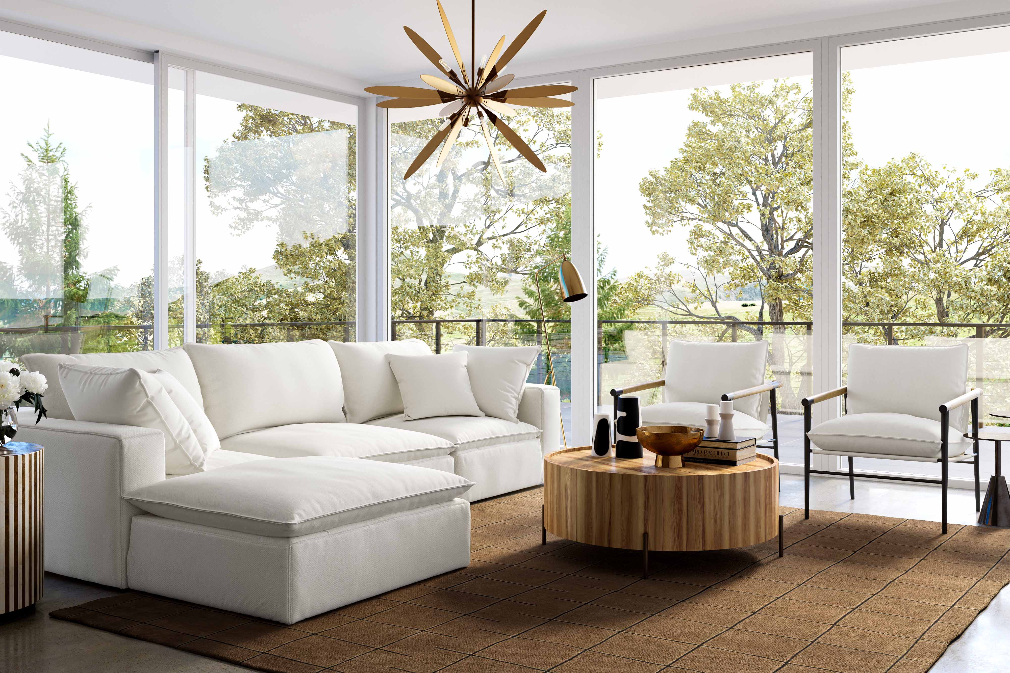 Cali 4-Piece Performance Fabric Modular Sectional - Image 8