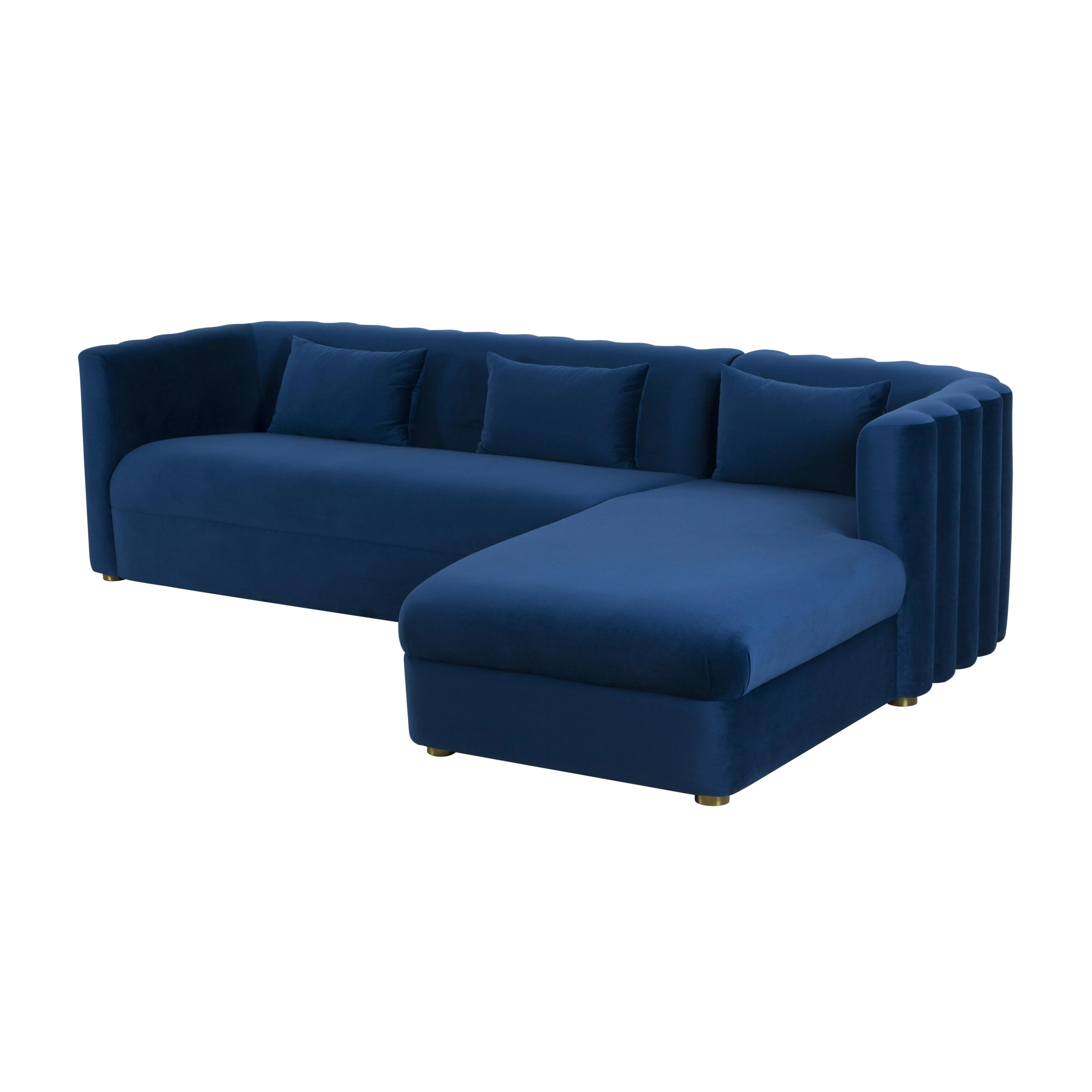 Callie 2-Piece Performance Velvet L-Shaped Sectional - Image 12