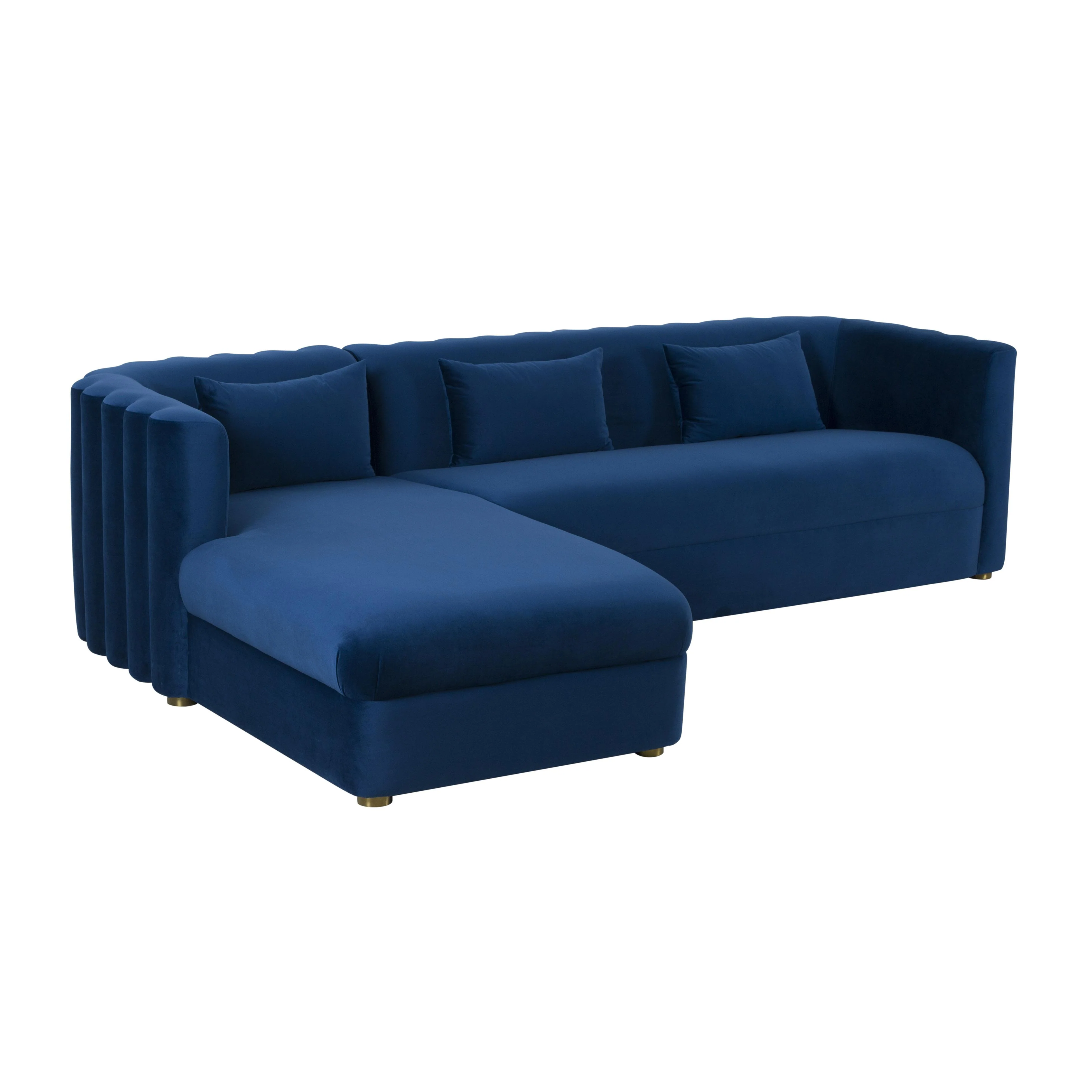 Callie 2-Piece Performance Velvet L-Shaped Sectional - Image 19