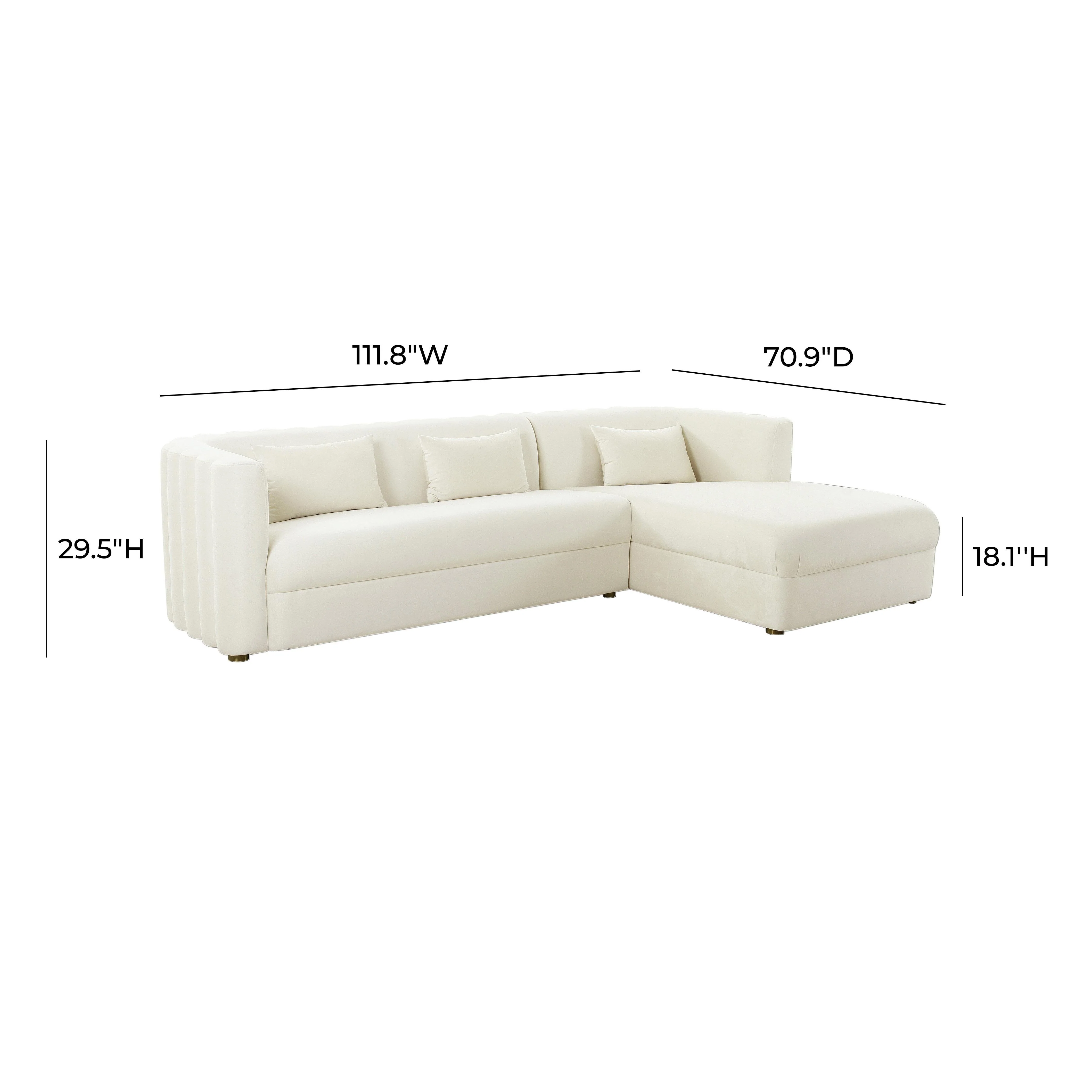 Callie 2-Piece Performance Velvet L-Shaped Sectional - Image 6