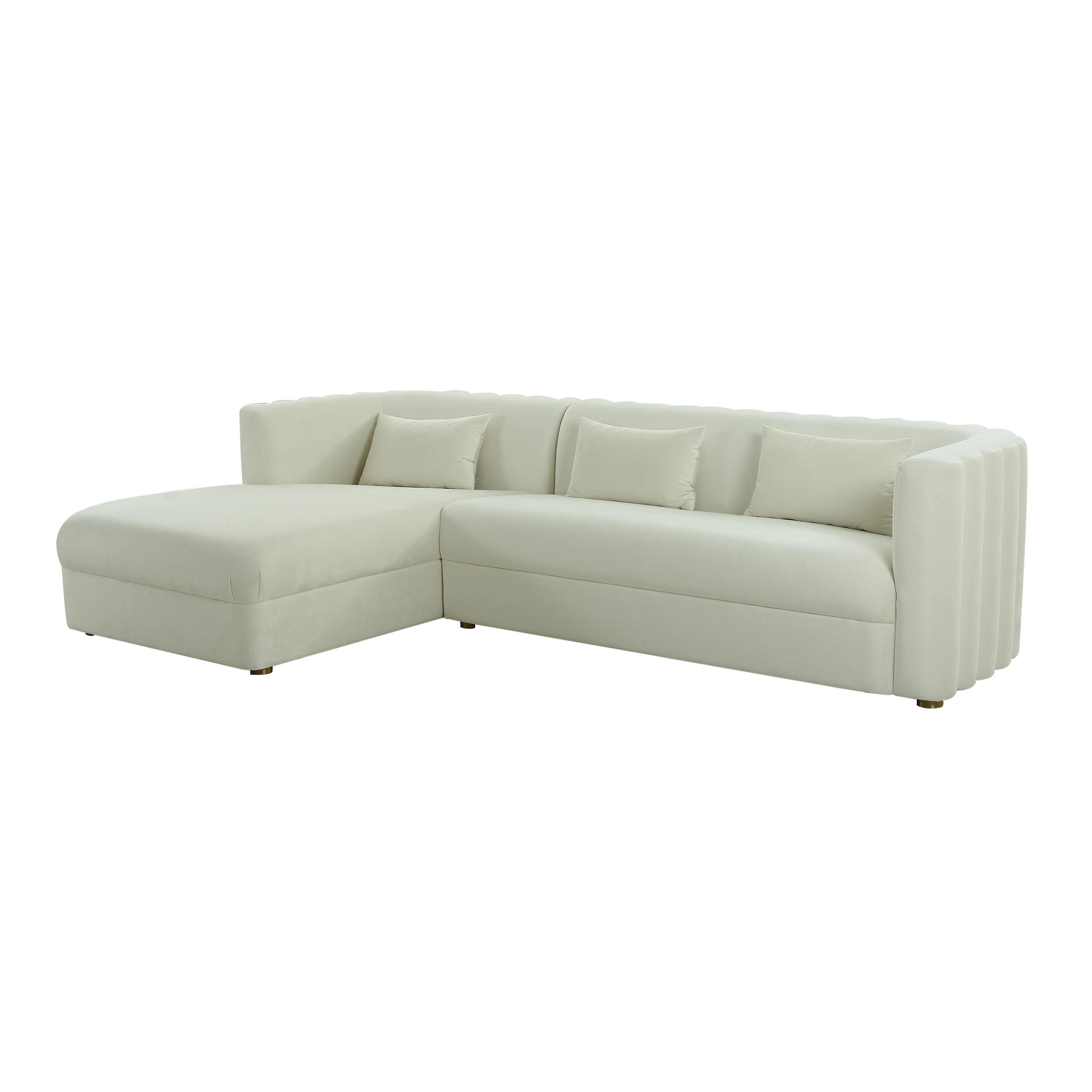 Callie 2-Piece Performance Velvet L-Shaped Sectional - Image 7