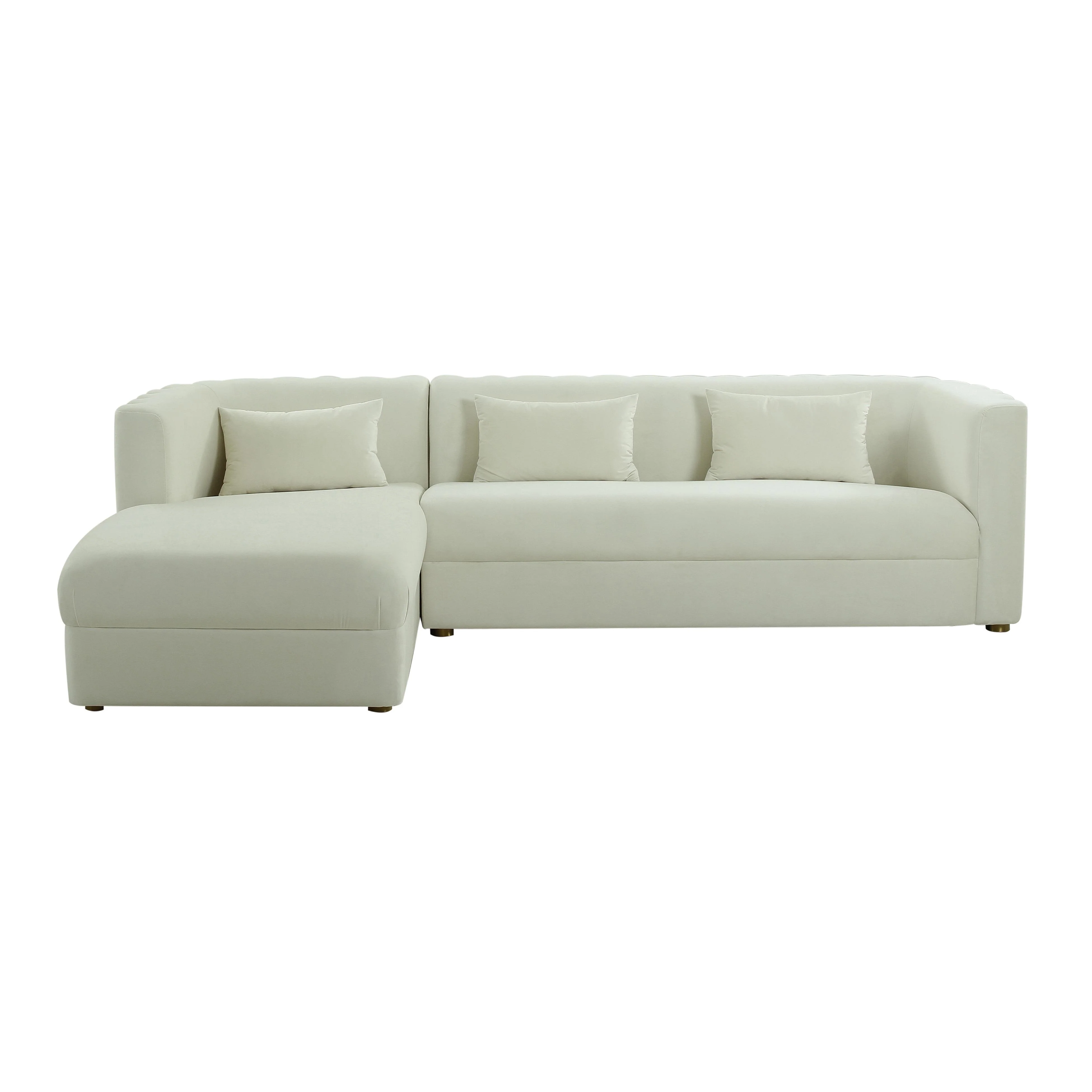 Callie 2-Piece Performance Velvet L-Shaped Sectional - Image 9