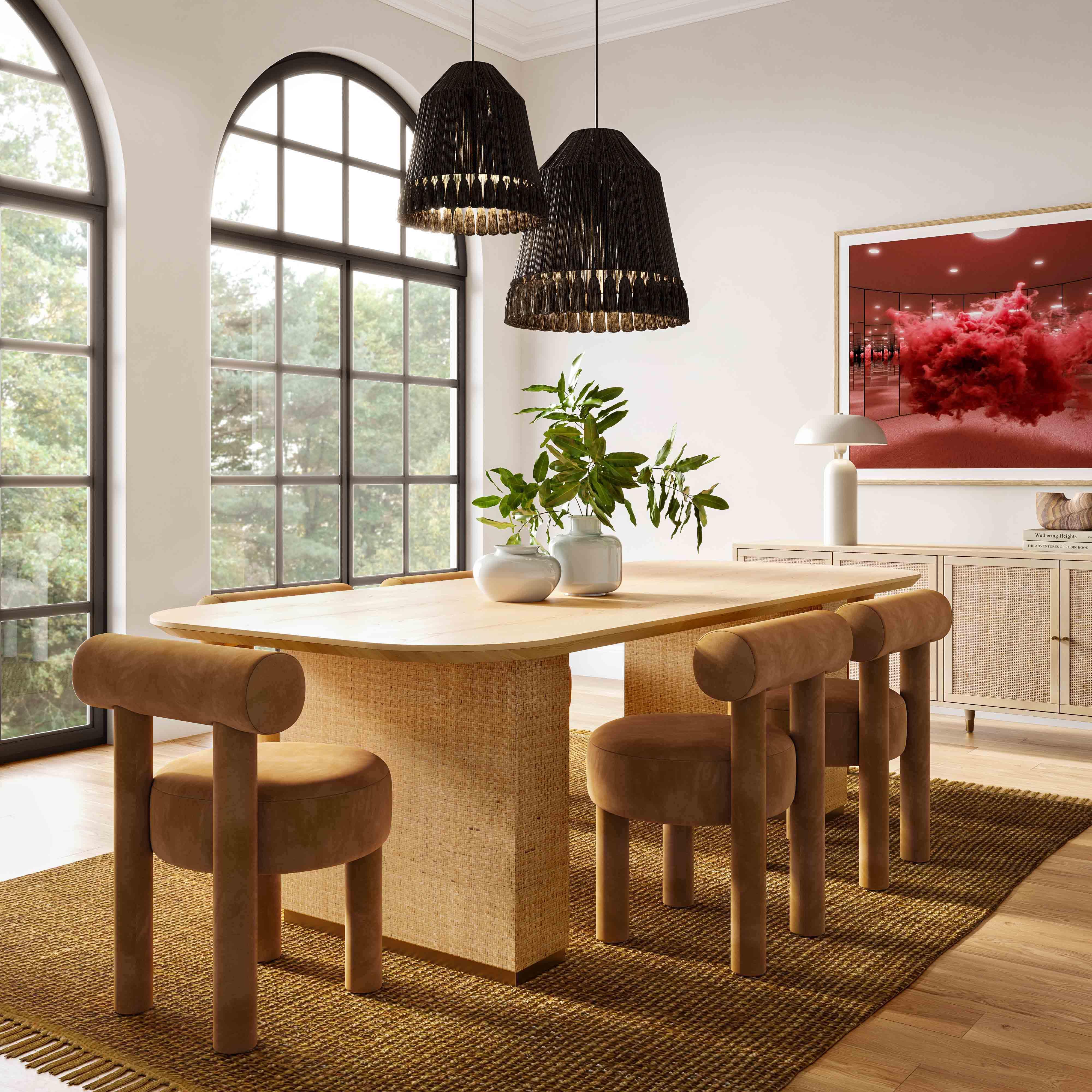 Carmel Performance Velvet Dining Chair - Image 14