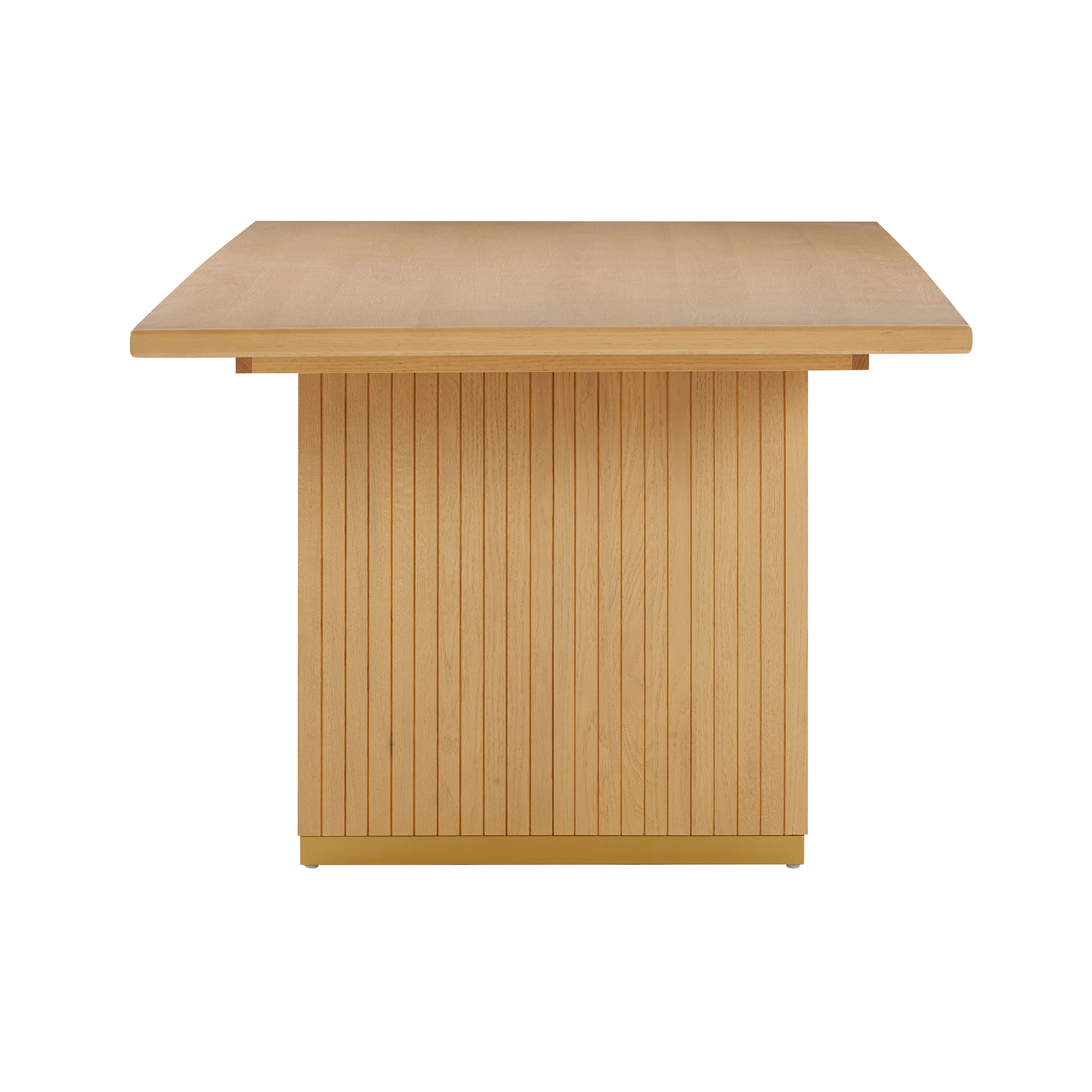 Chelsea 96" Oak Wood Rectangular Dining Table - Image 4