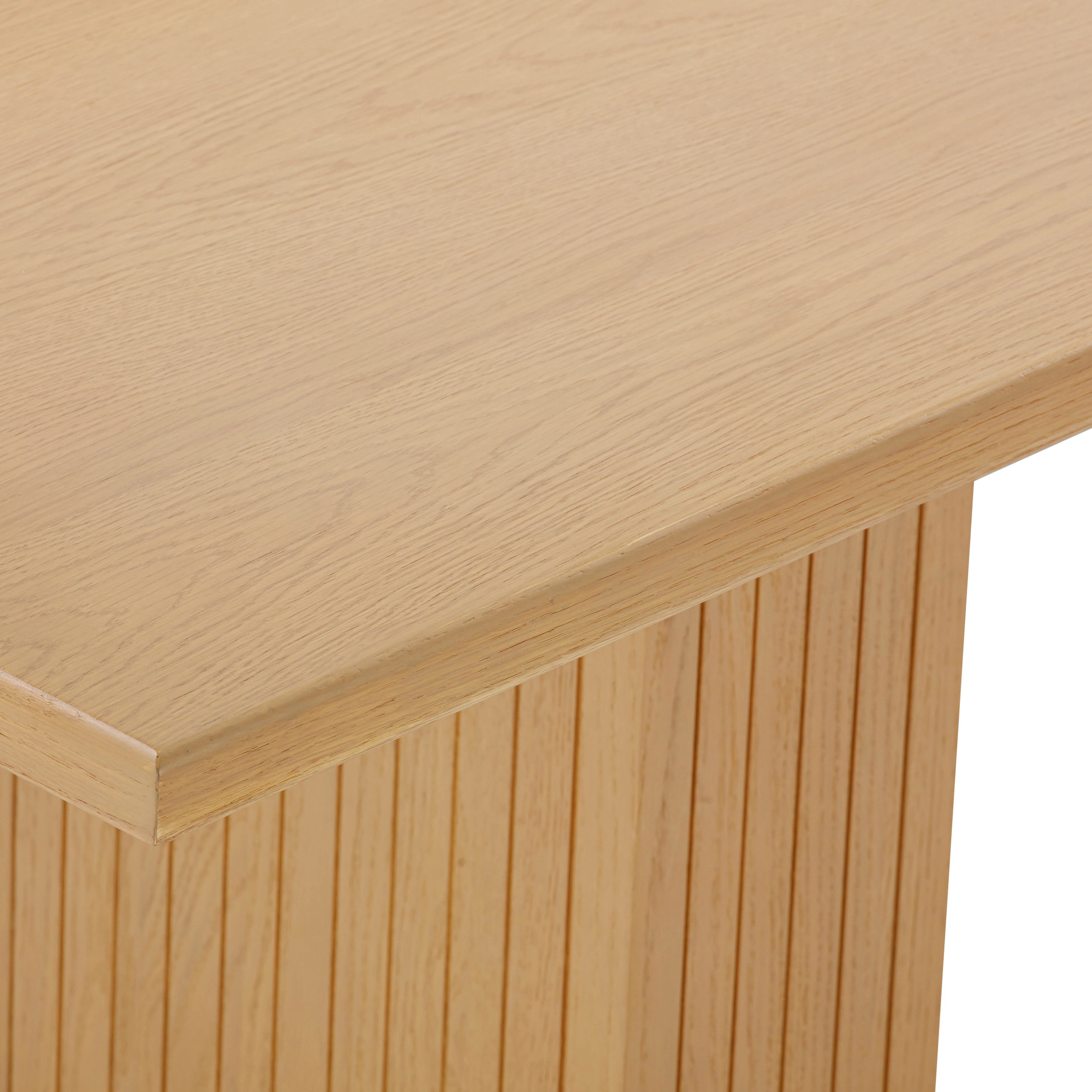 Chelsea 96" Oak Wood Rectangular Dining Table - Image 5