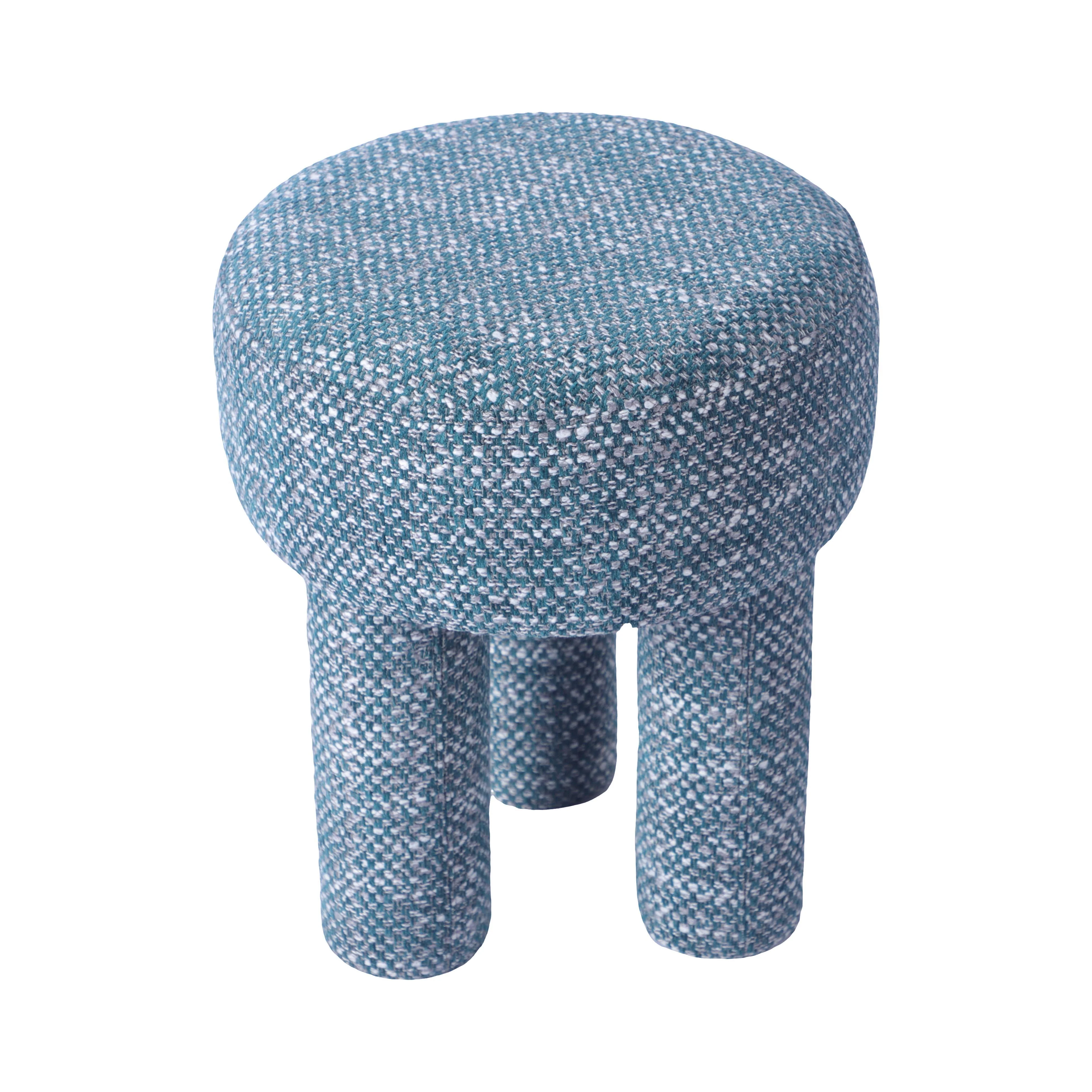 Claire Nubby Performance Fabric Accent Stool - Image 10