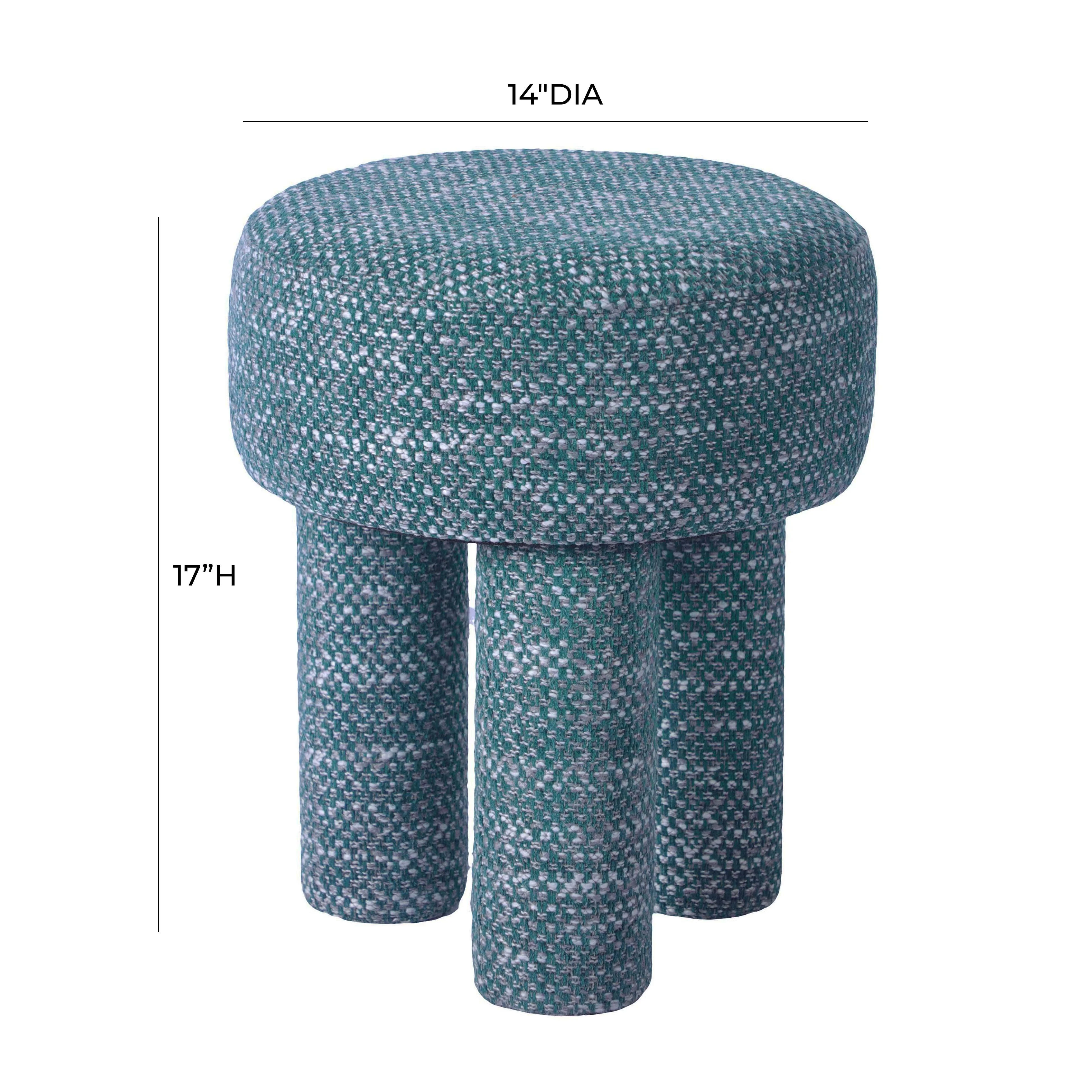Claire Nubby Performance Fabric Accent Stool - Image 14