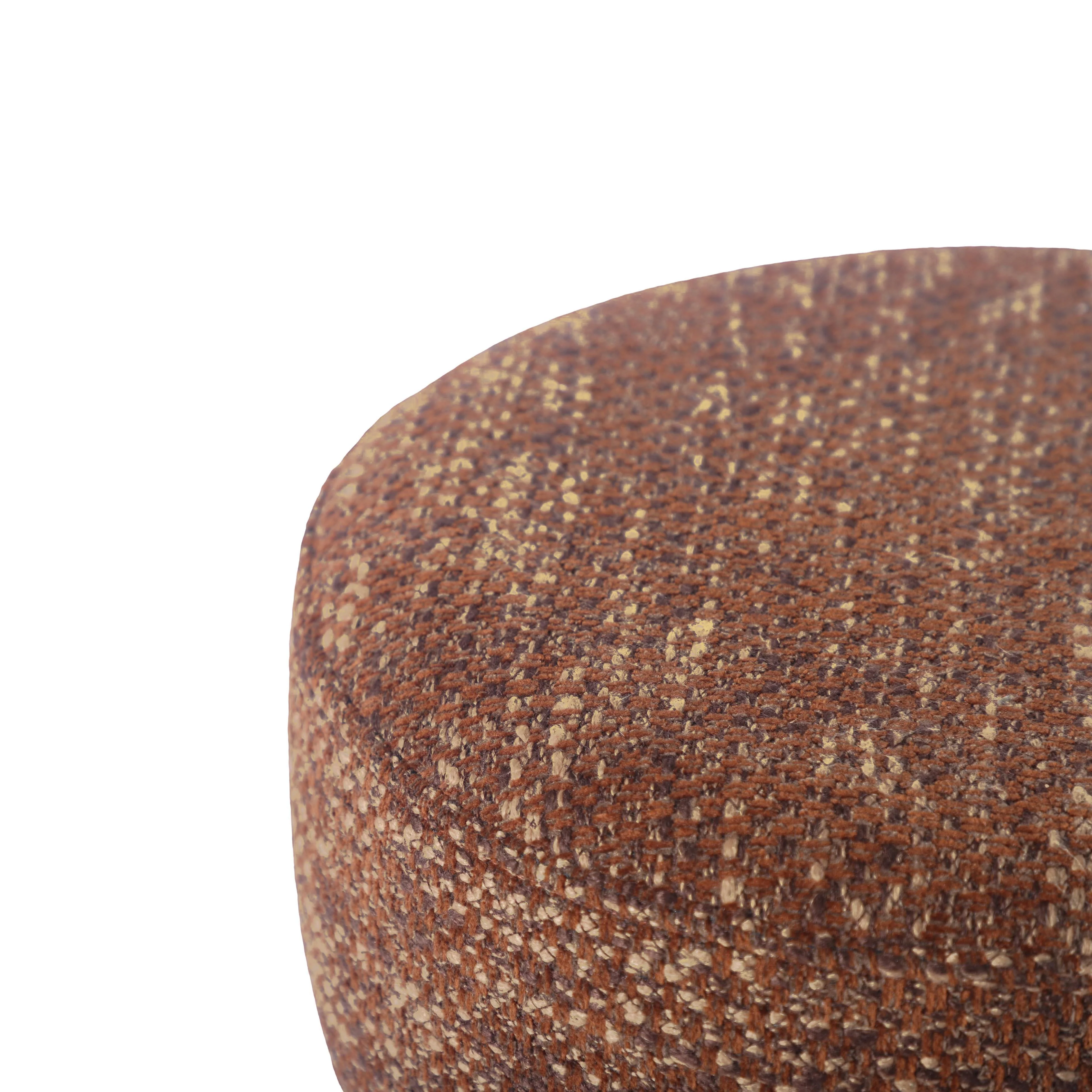 Claire Nubby Performance Fabric Accent Stool - Image 4