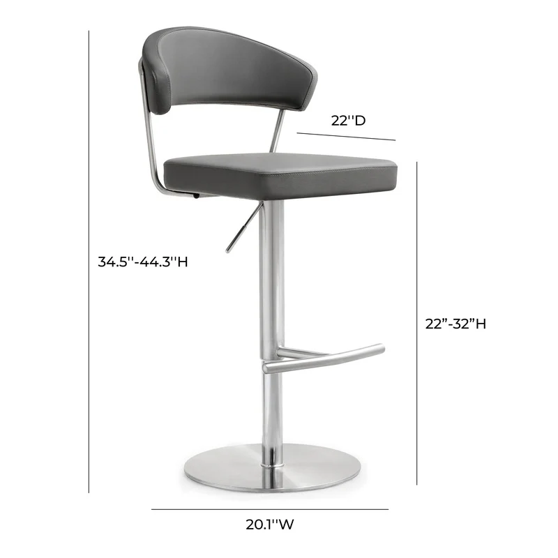Cosmo Performance Vegan Leather Adjustable Stool - Image 16