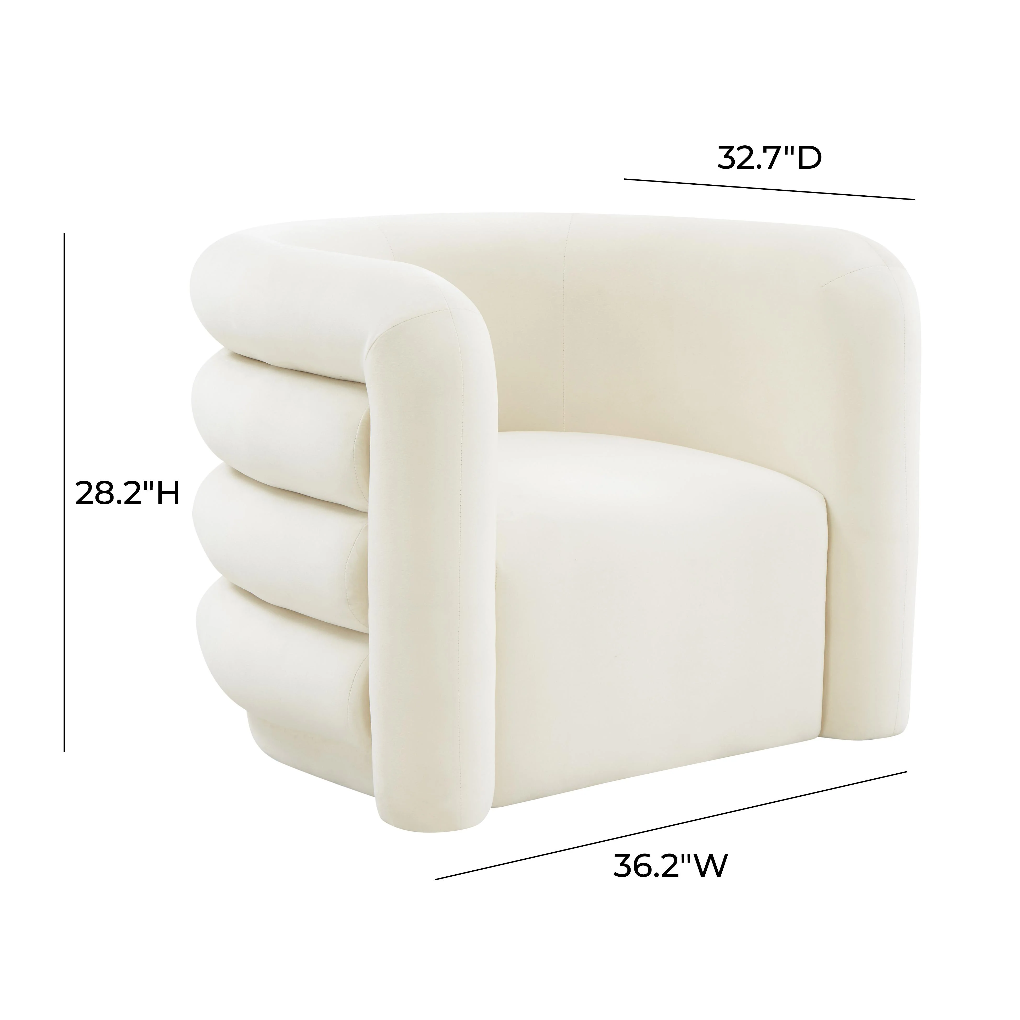 Curves Performance Velvet Lounge Chair - Image 12