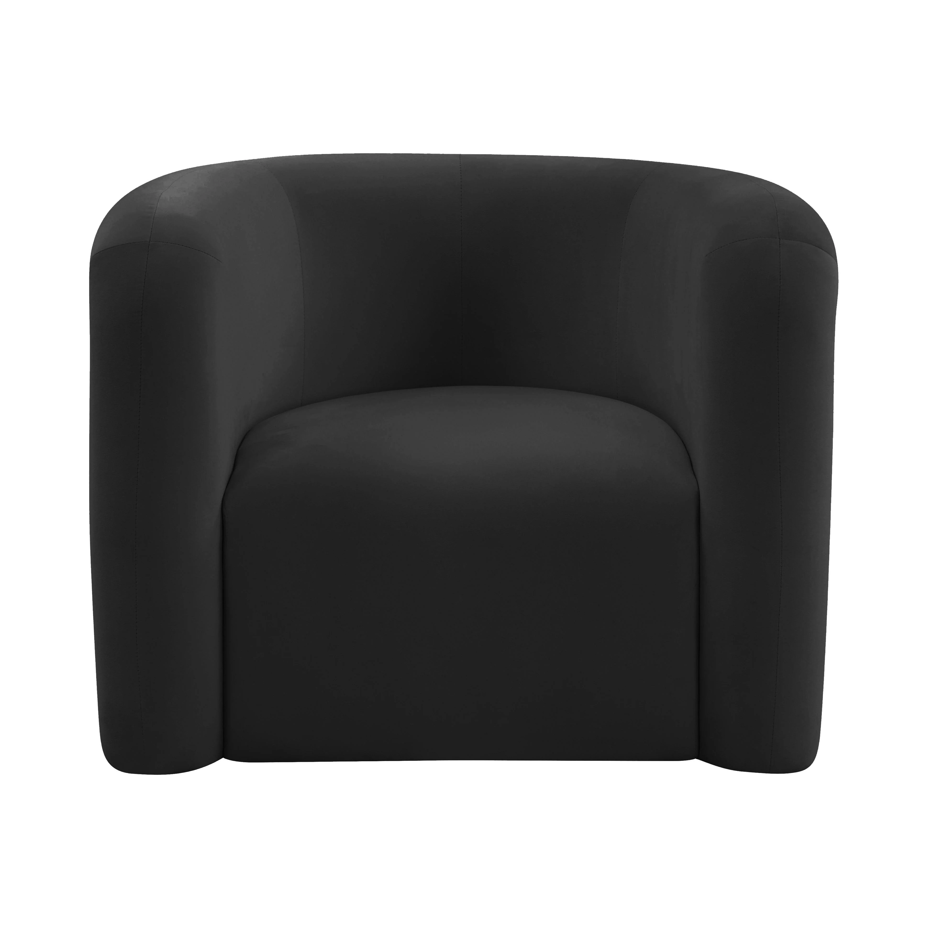 Curves Performance Velvet Lounge Chair - Image 3