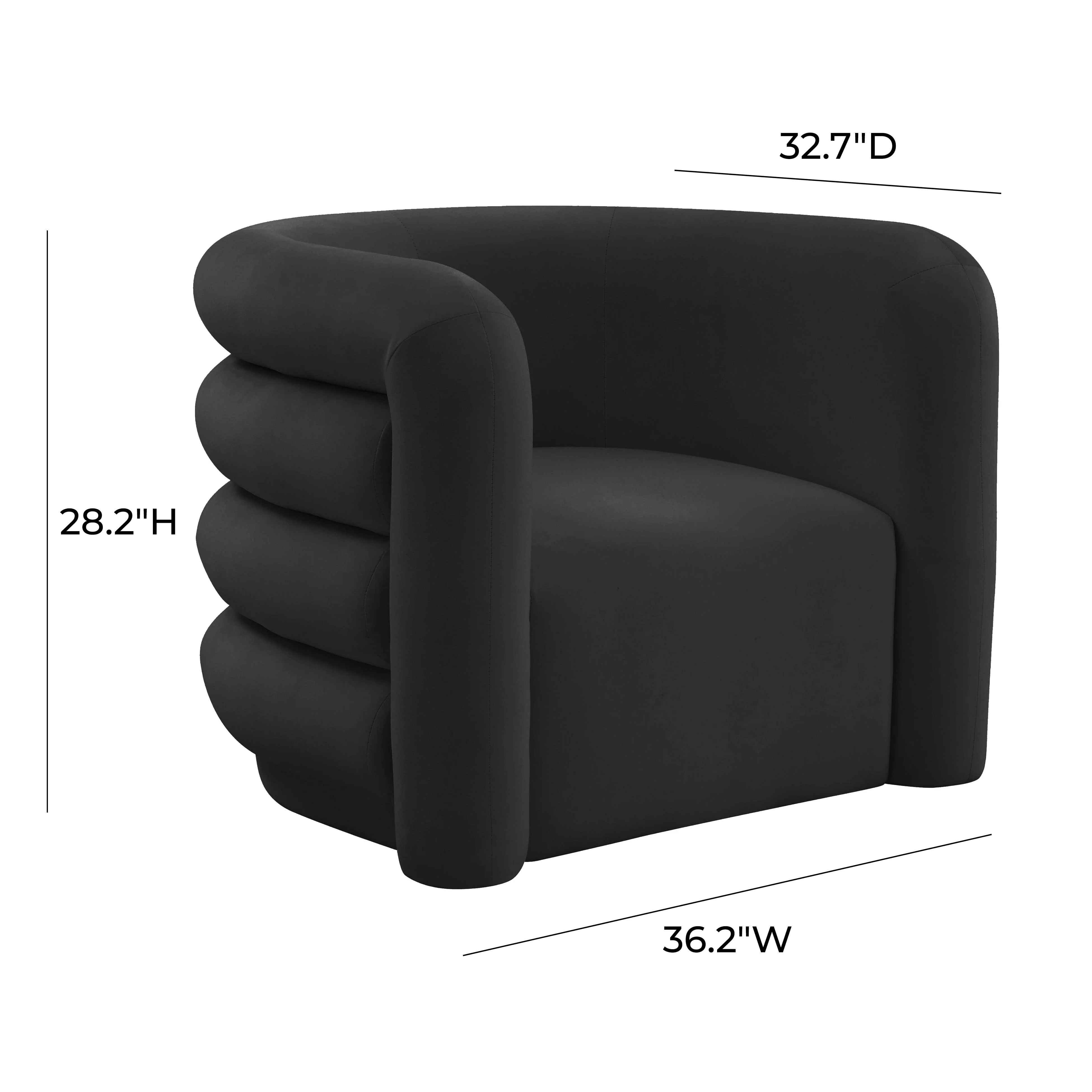 Curves Performance Velvet Lounge Chair - Image 6