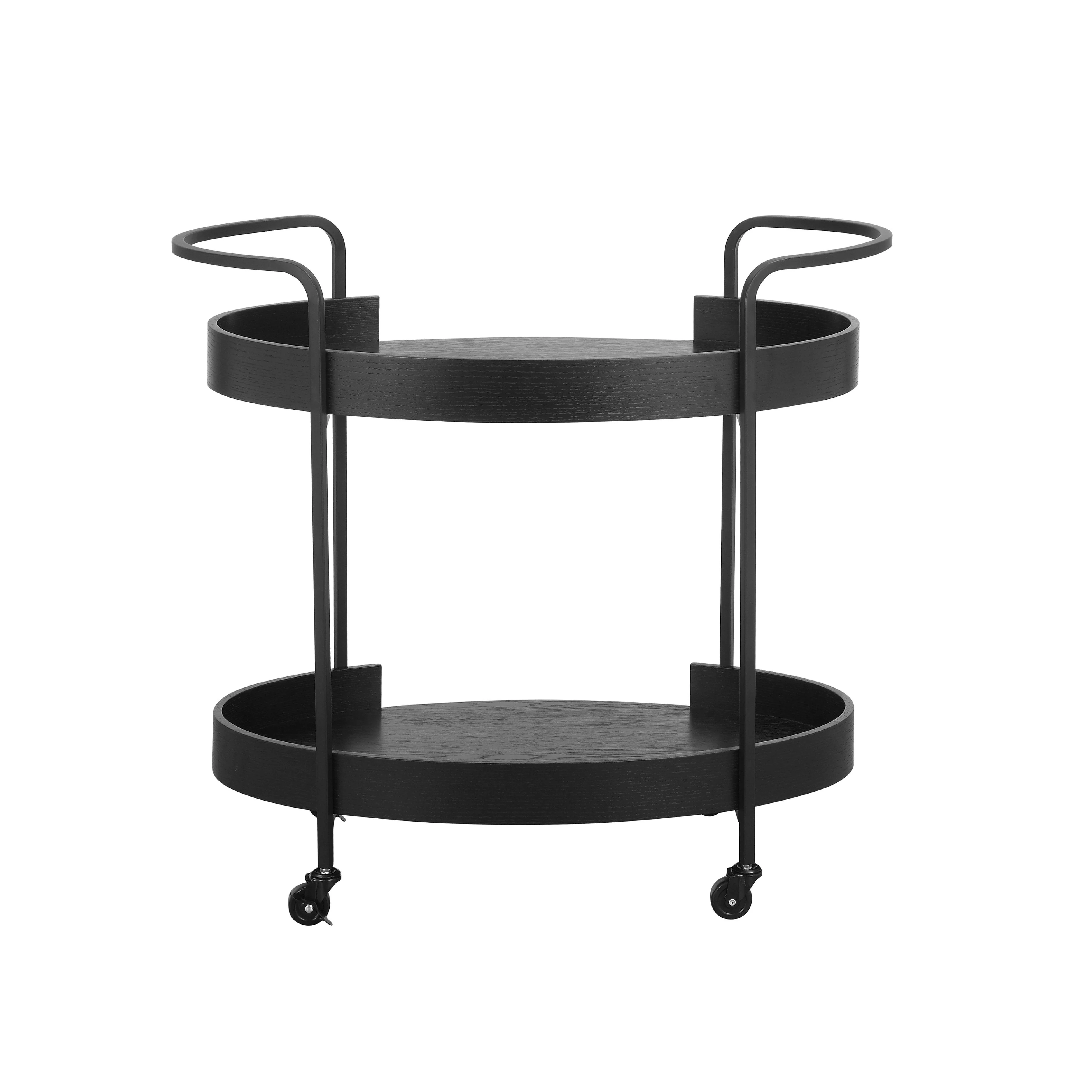 Cyril Black Bar Cart - Image 3