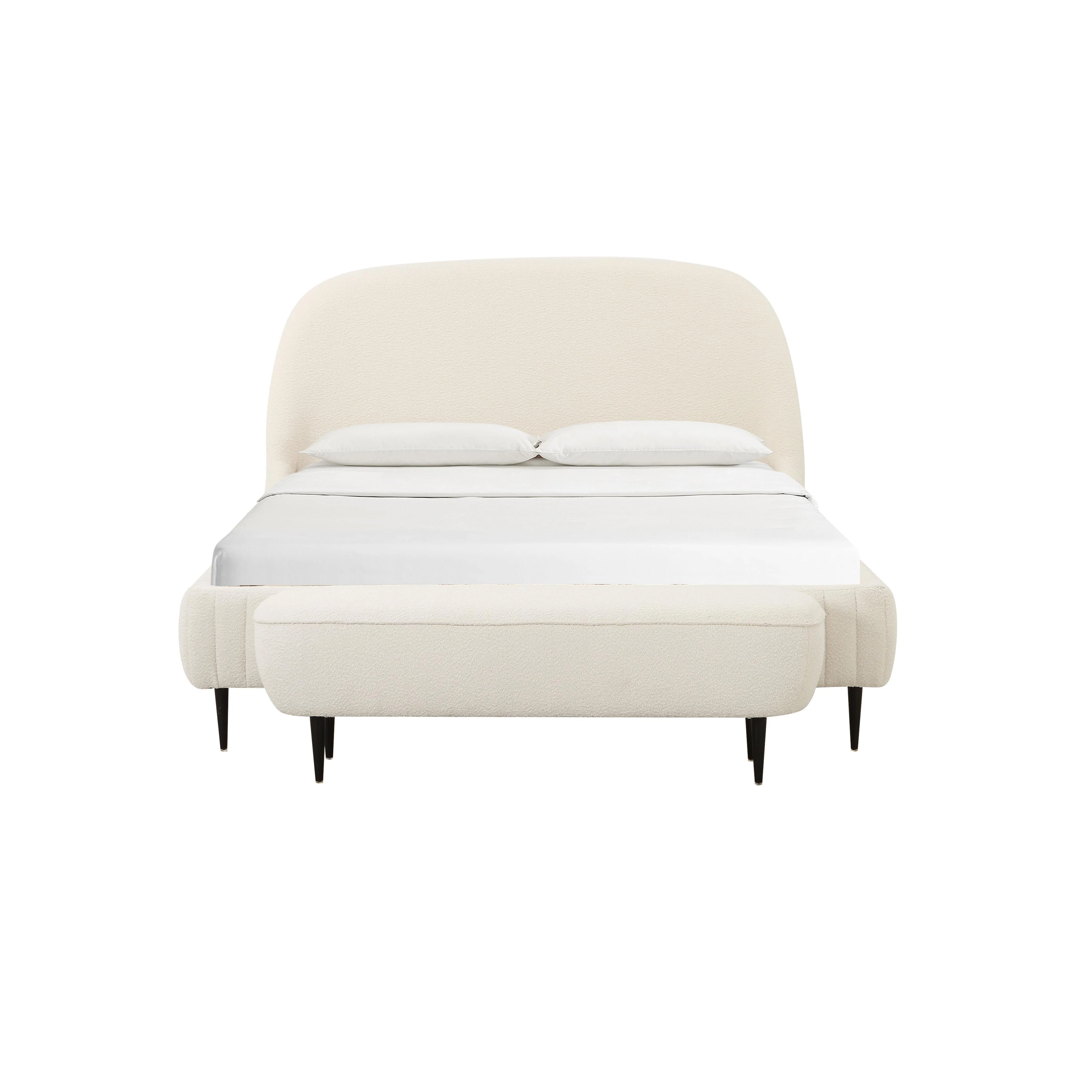 Denise Cream Boucle Bed - Image 11