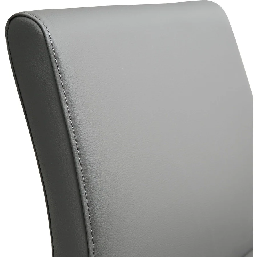 Denmark Performance Vegan Leather Stool with Silver Base - Set of 2 - Image 17