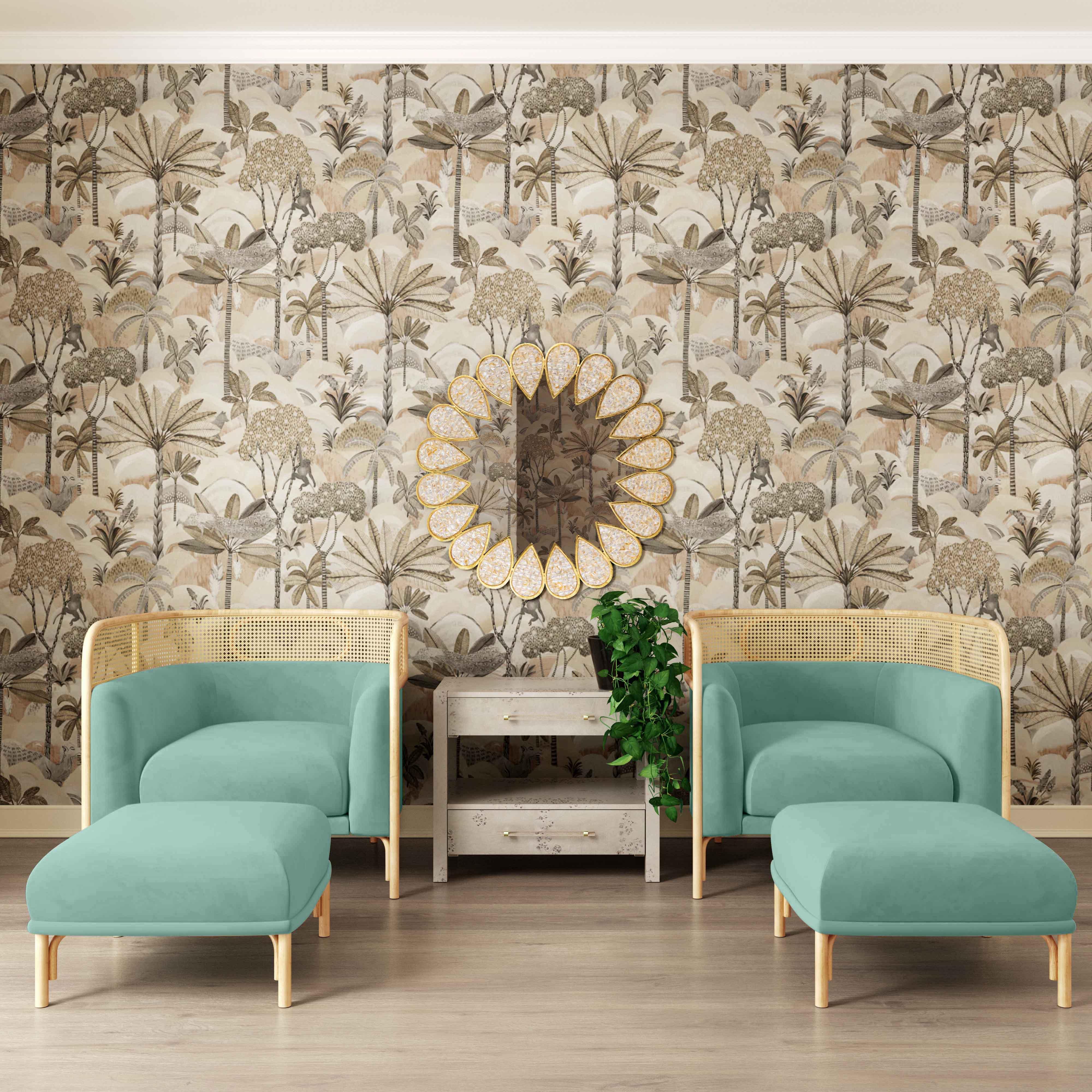 Desiree Performance Velvet Ottoman - Image 7