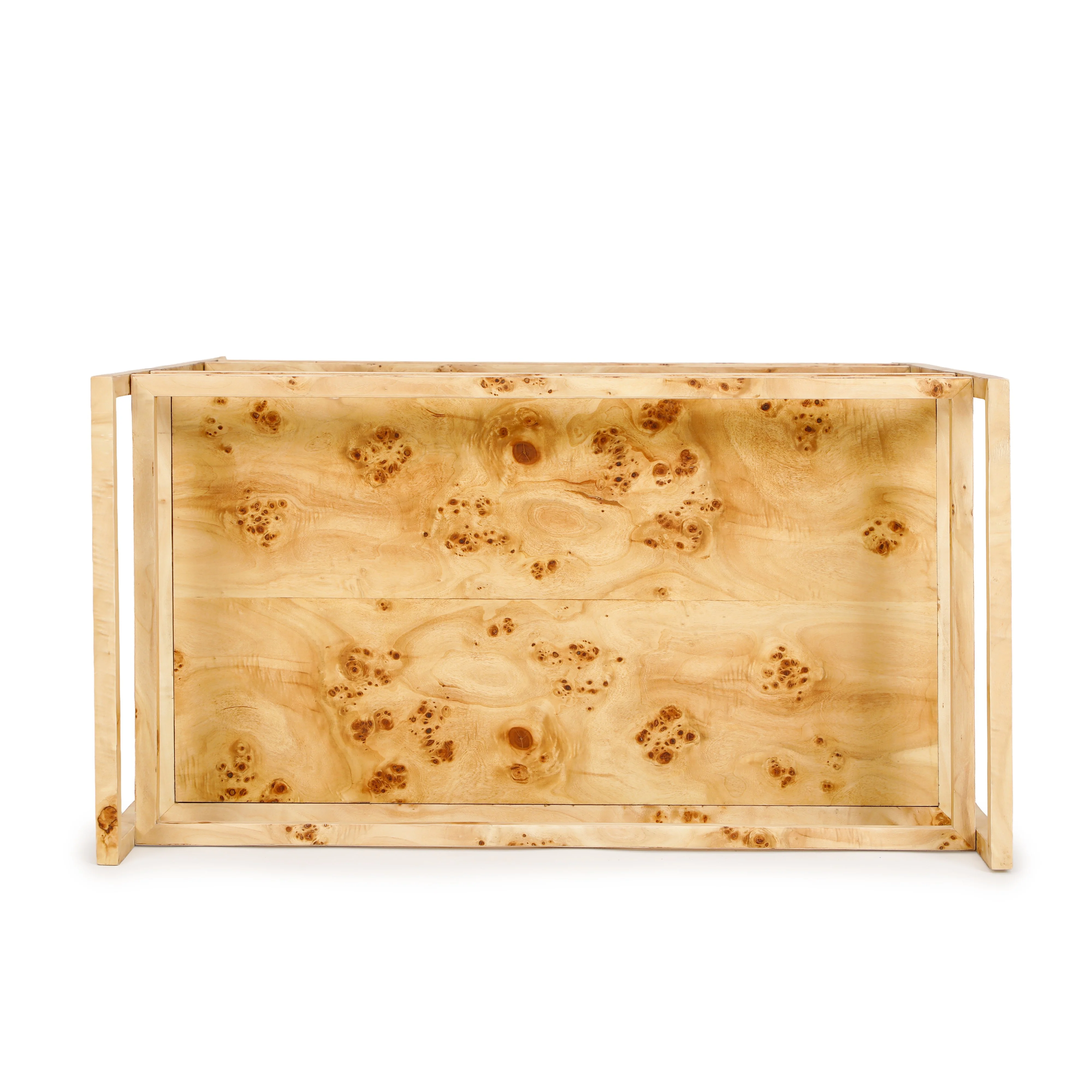 Destin Natural Burl Contract-Grade Bar Cart - Image 7
