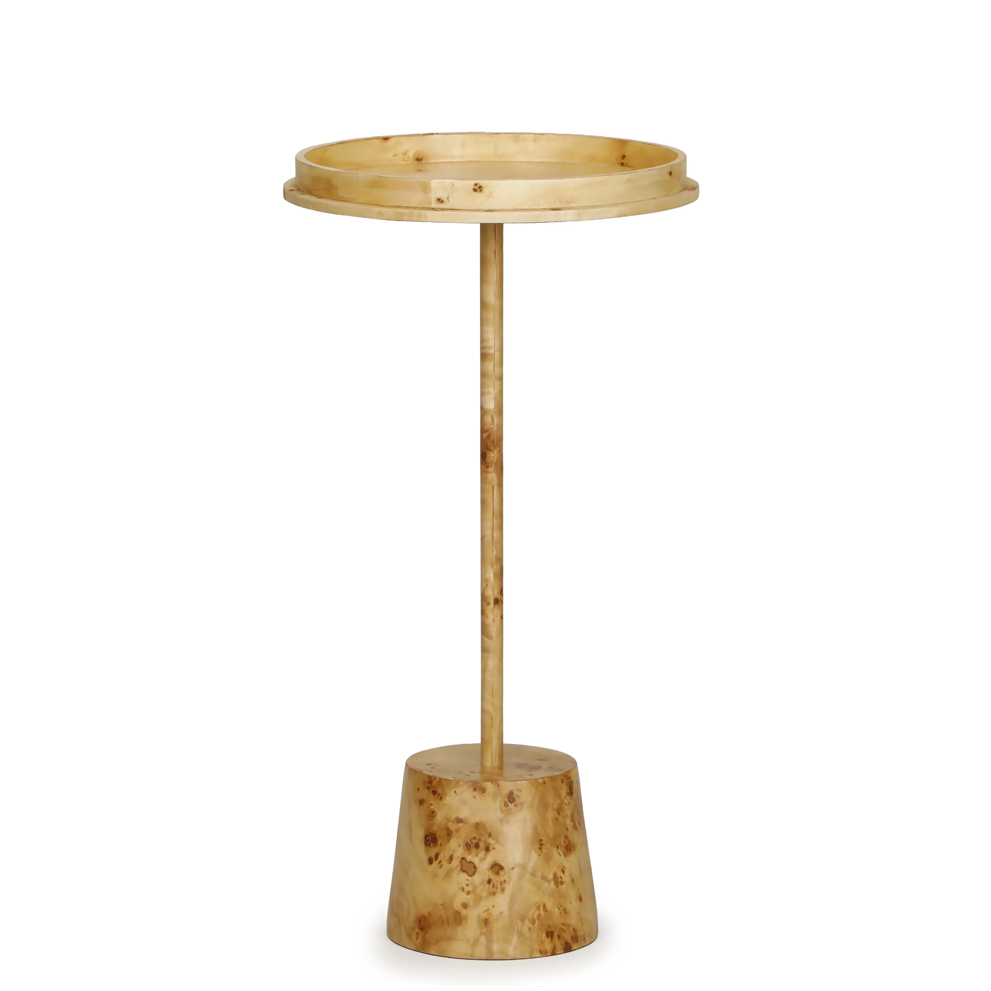 Destin Natural Burl Contract-Grade Side Table - Image 3