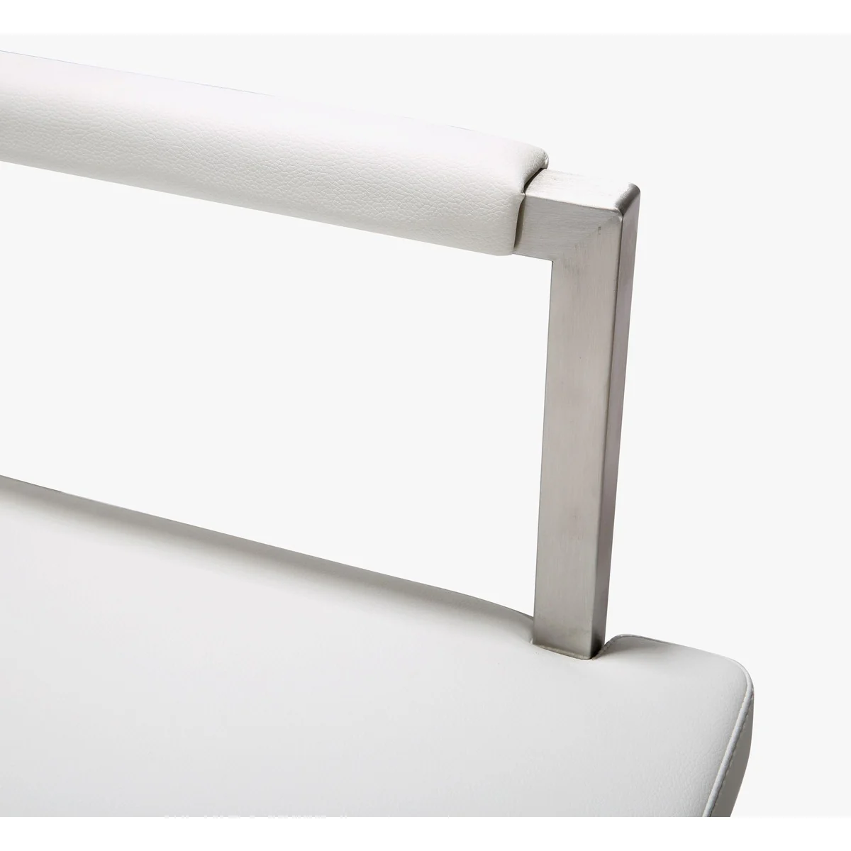 Director Performance Vegan Leather Stool with Silver Base - Image 16