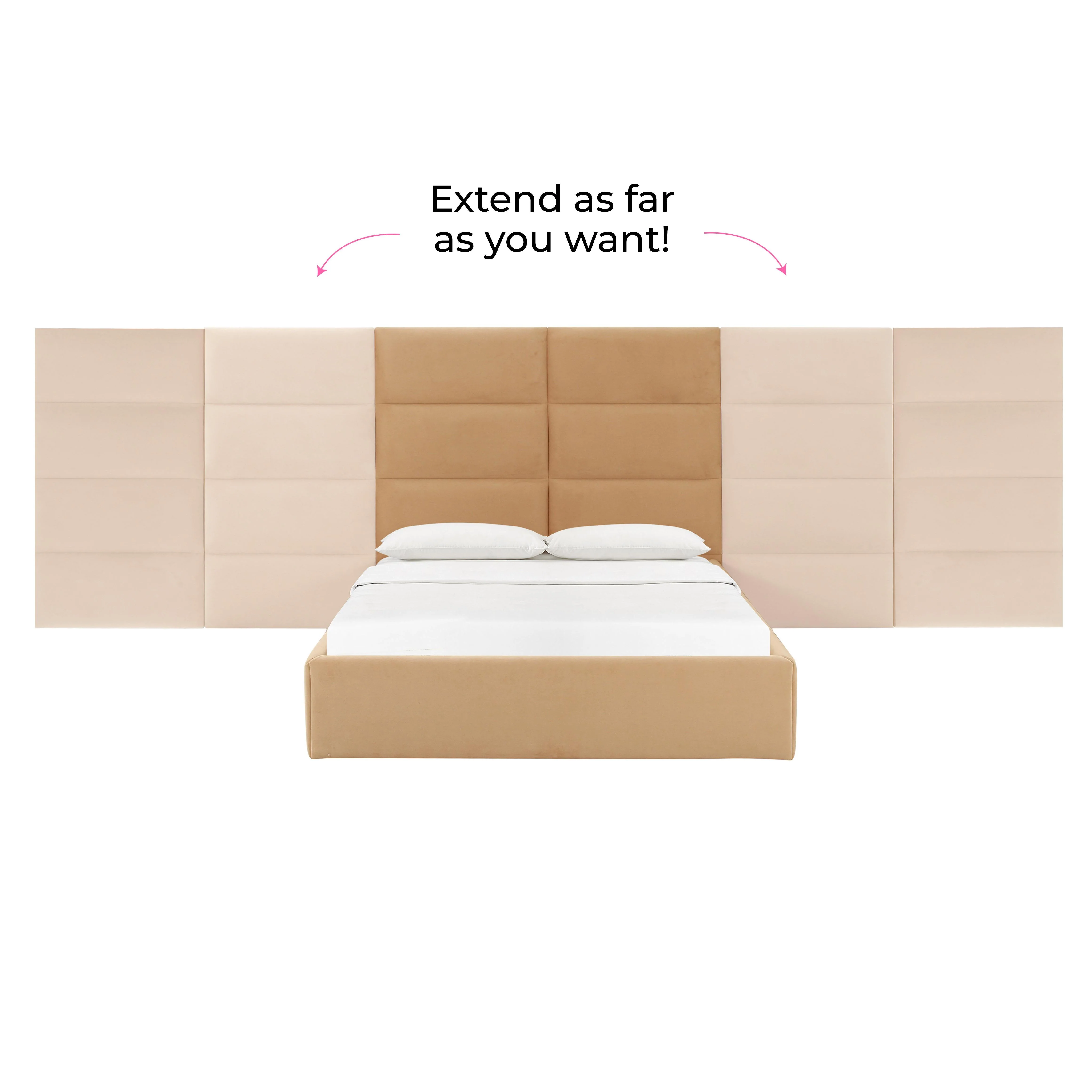 Eliana Performance Velvet Headboard Wings - Image 12