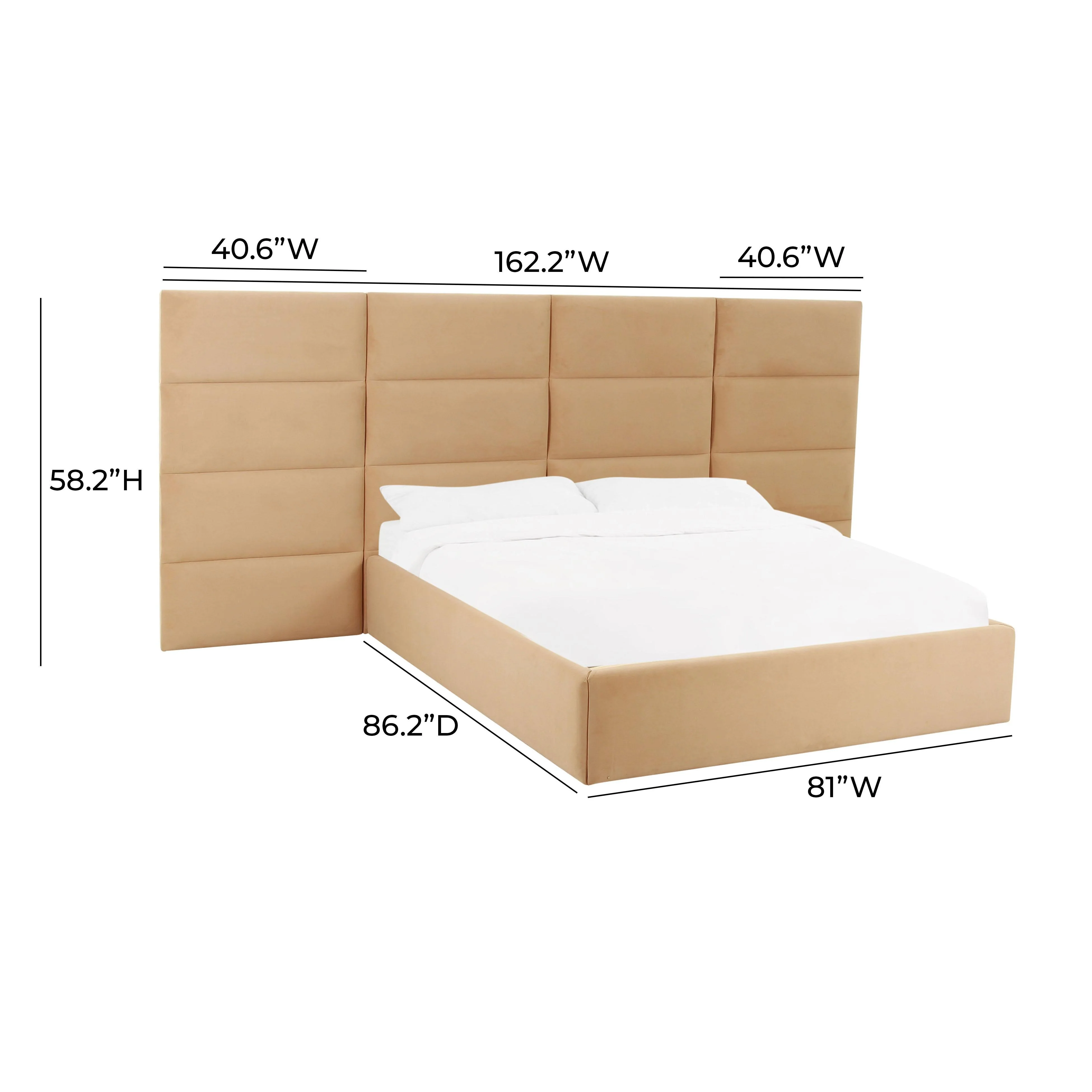 Eliana Performance Velvet Headboard Wings - Image 13