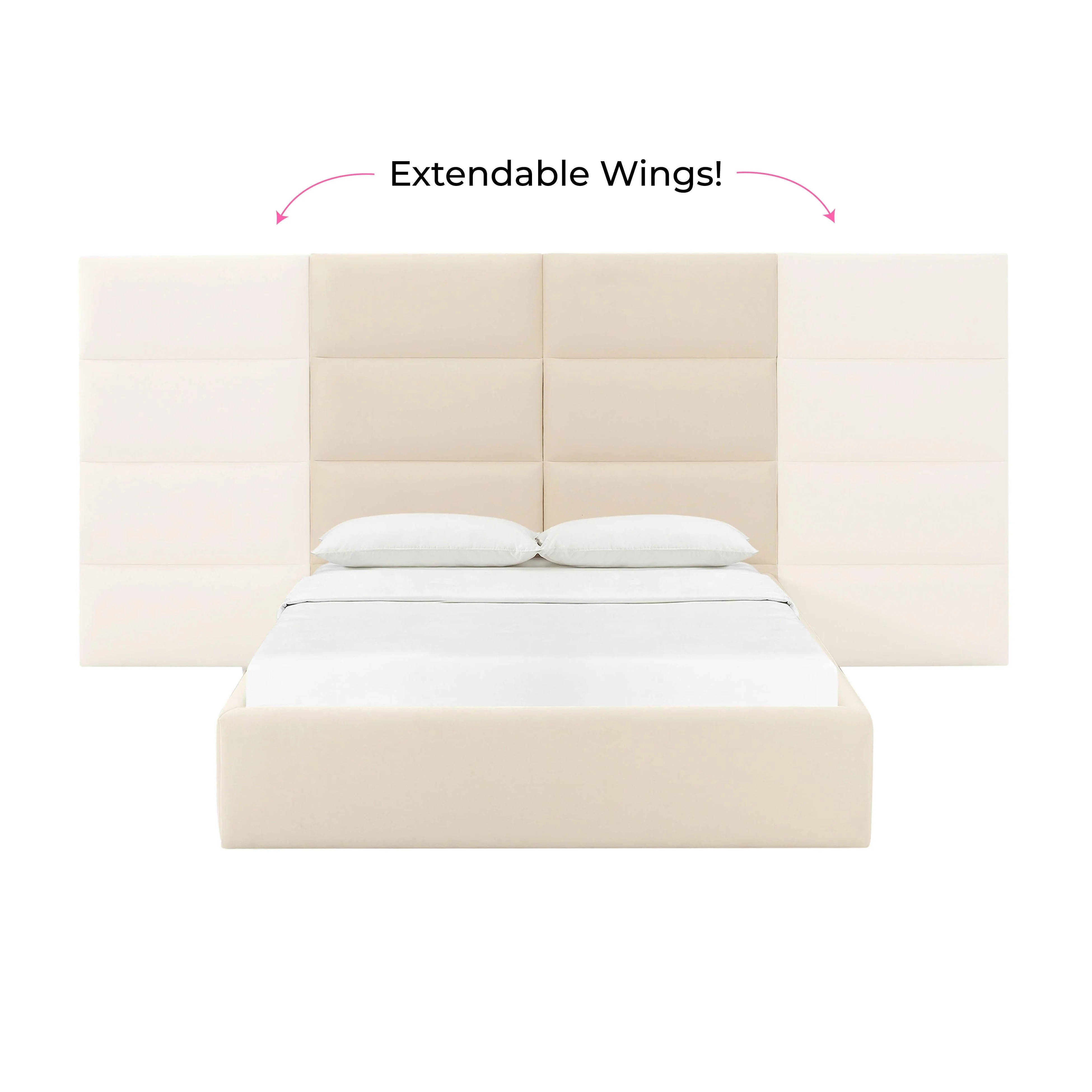 Eliana Performance Velvet Headboard Wings - Image 25