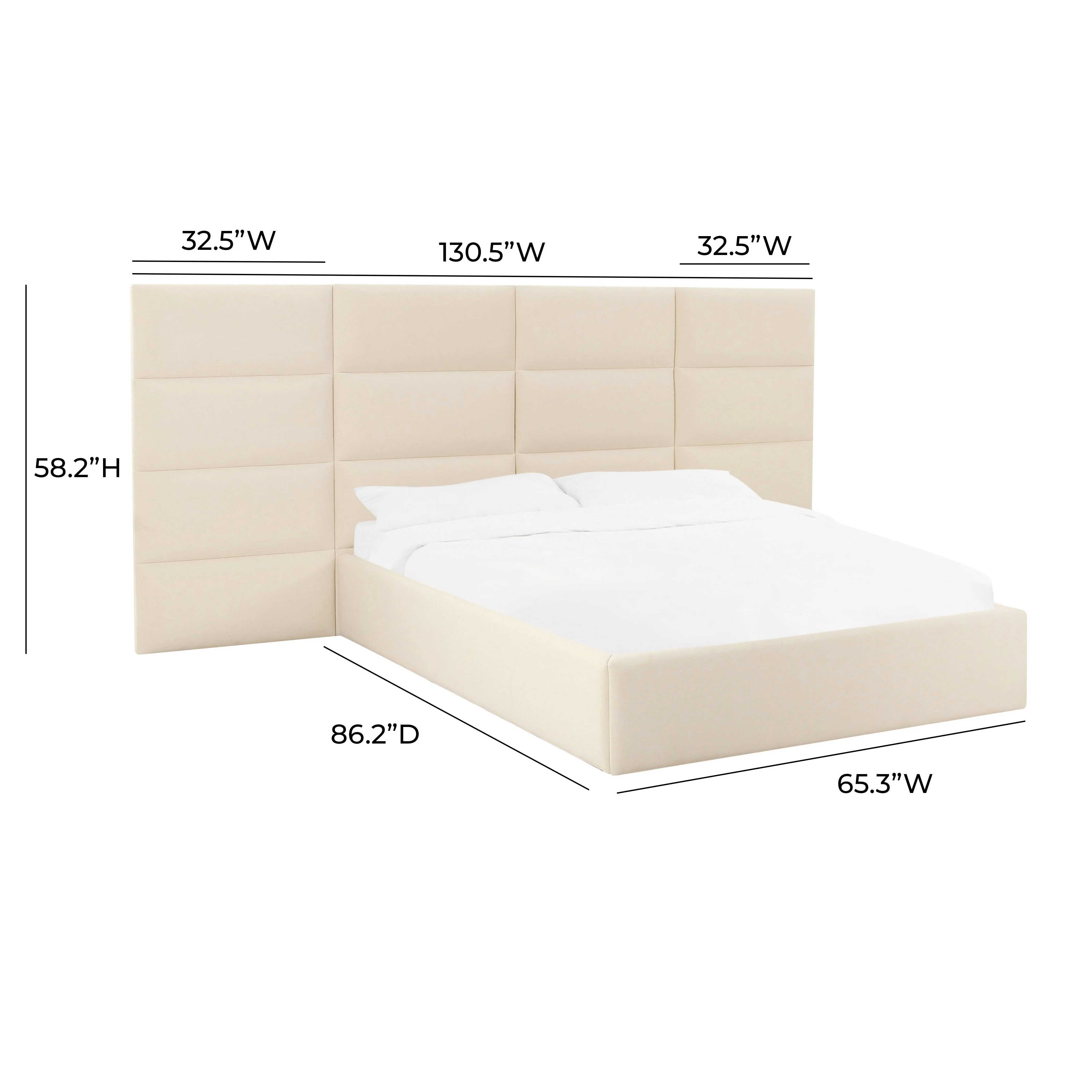 Eliana Performance Velvet Headboard Wings - Image 26