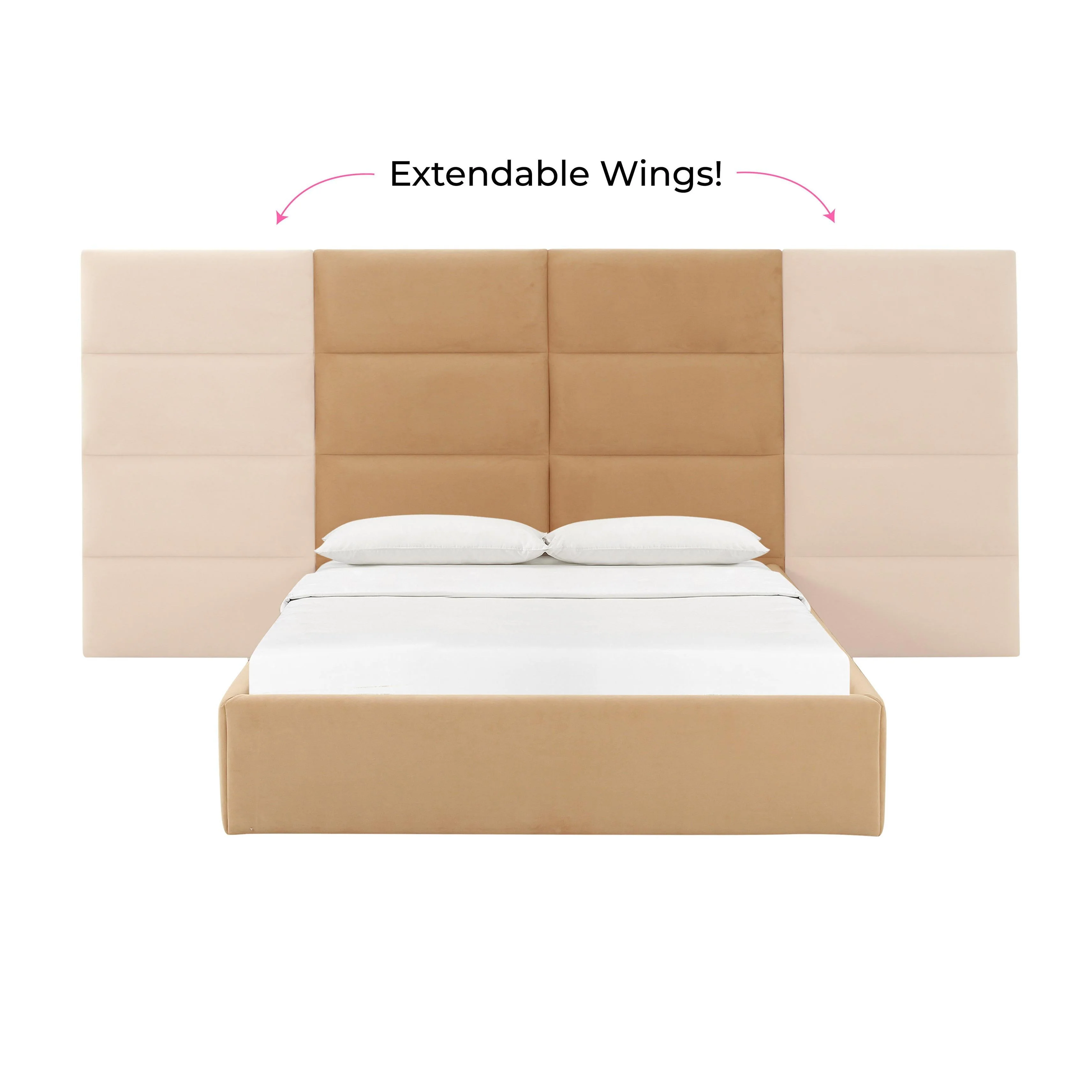 Eliana Performance Velvet Headboard Wings - Image 30