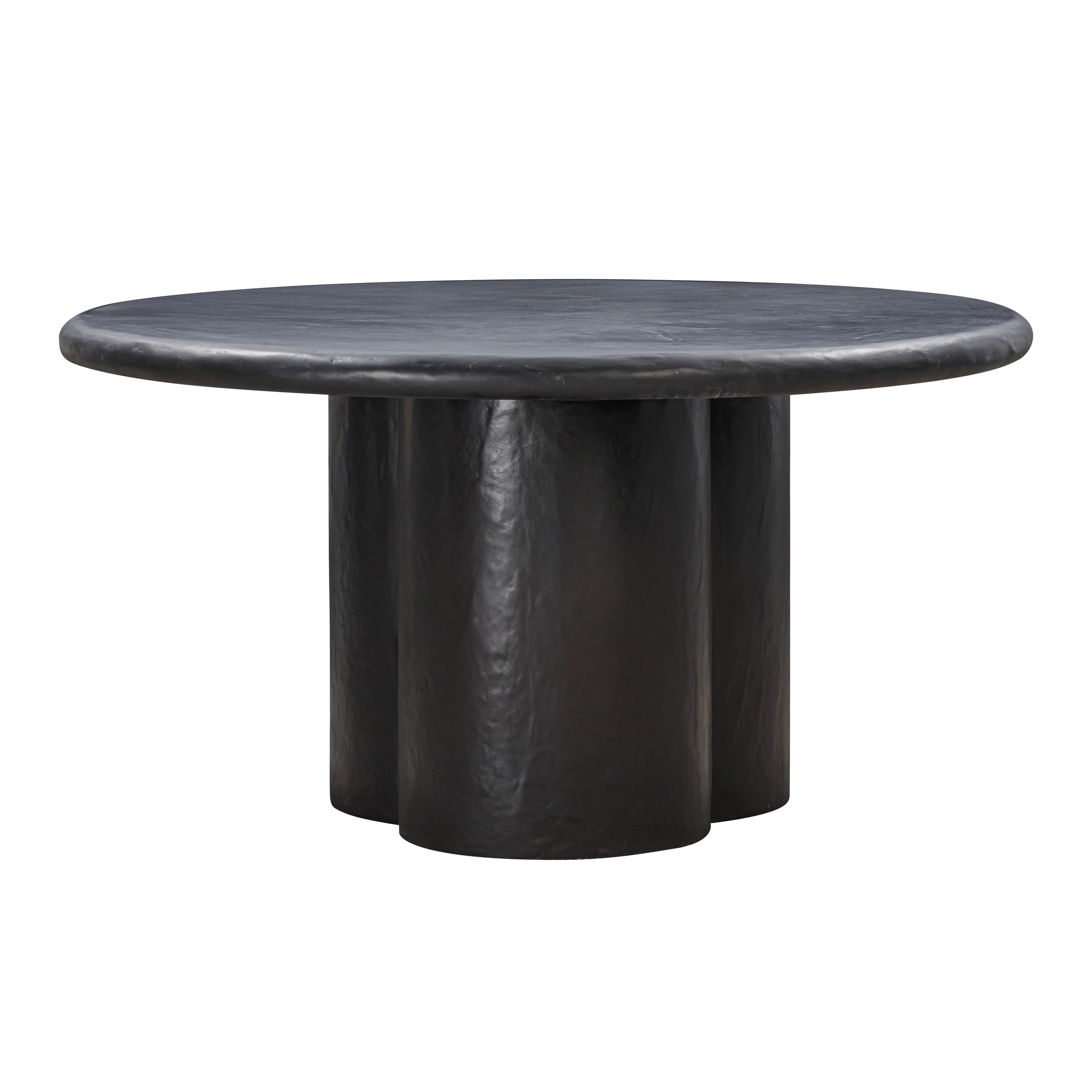 Elika 59" Faux Plaster Indoor / Outdoor Round Dining Table - Image 11