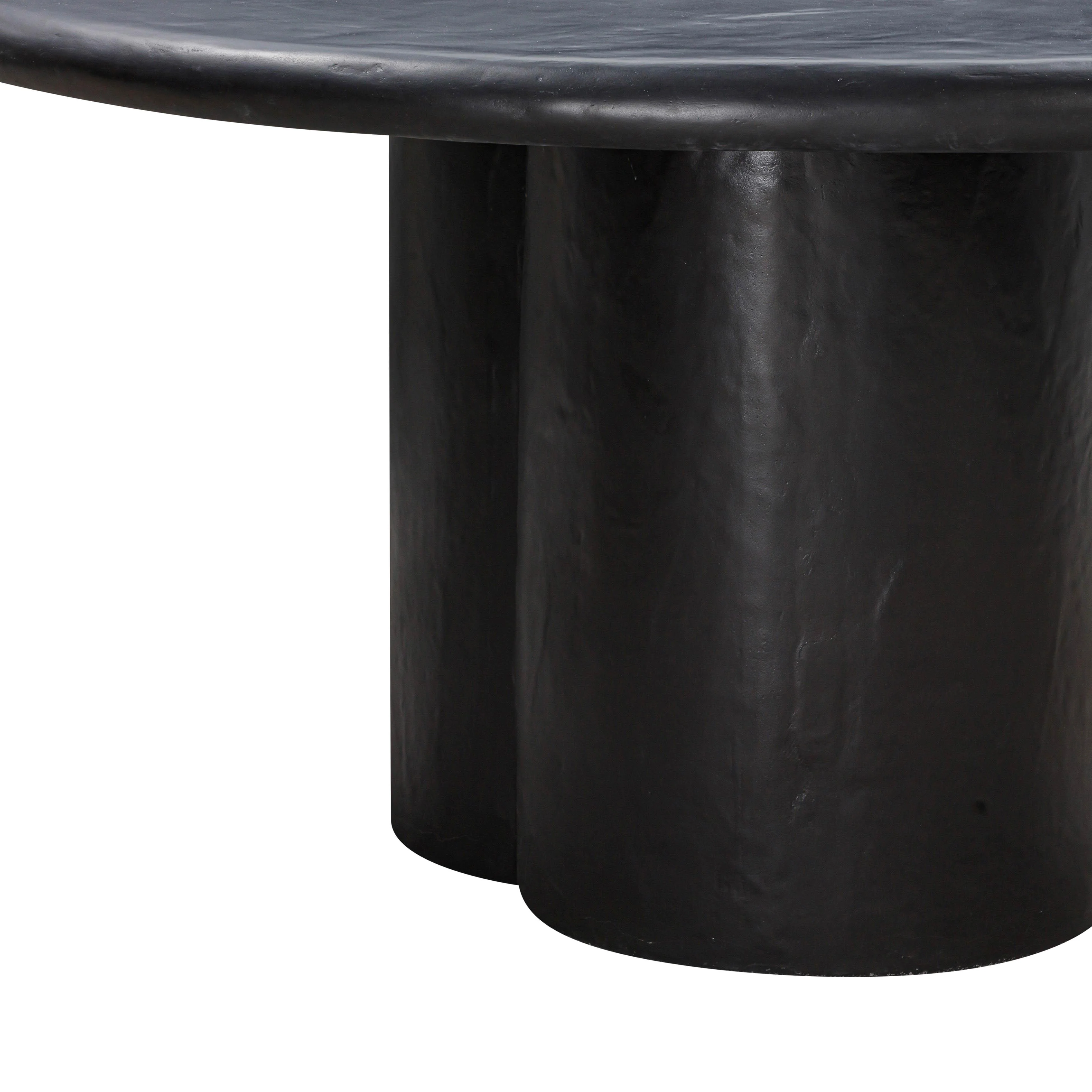 Elika 59" Faux Plaster Indoor / Outdoor Round Dining Table - Image 13