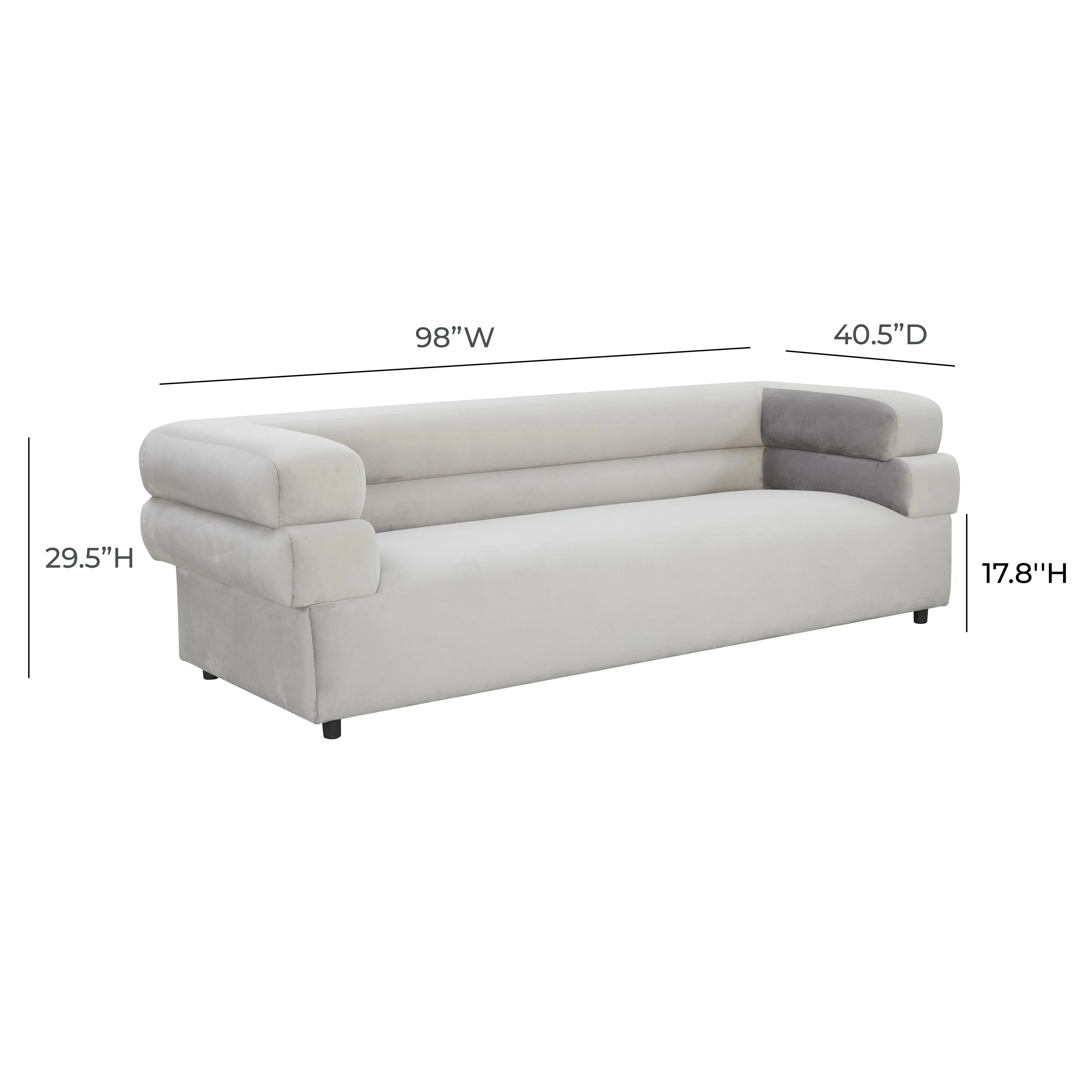 Elsa 98" Performance Fabric Sofa - Image 14