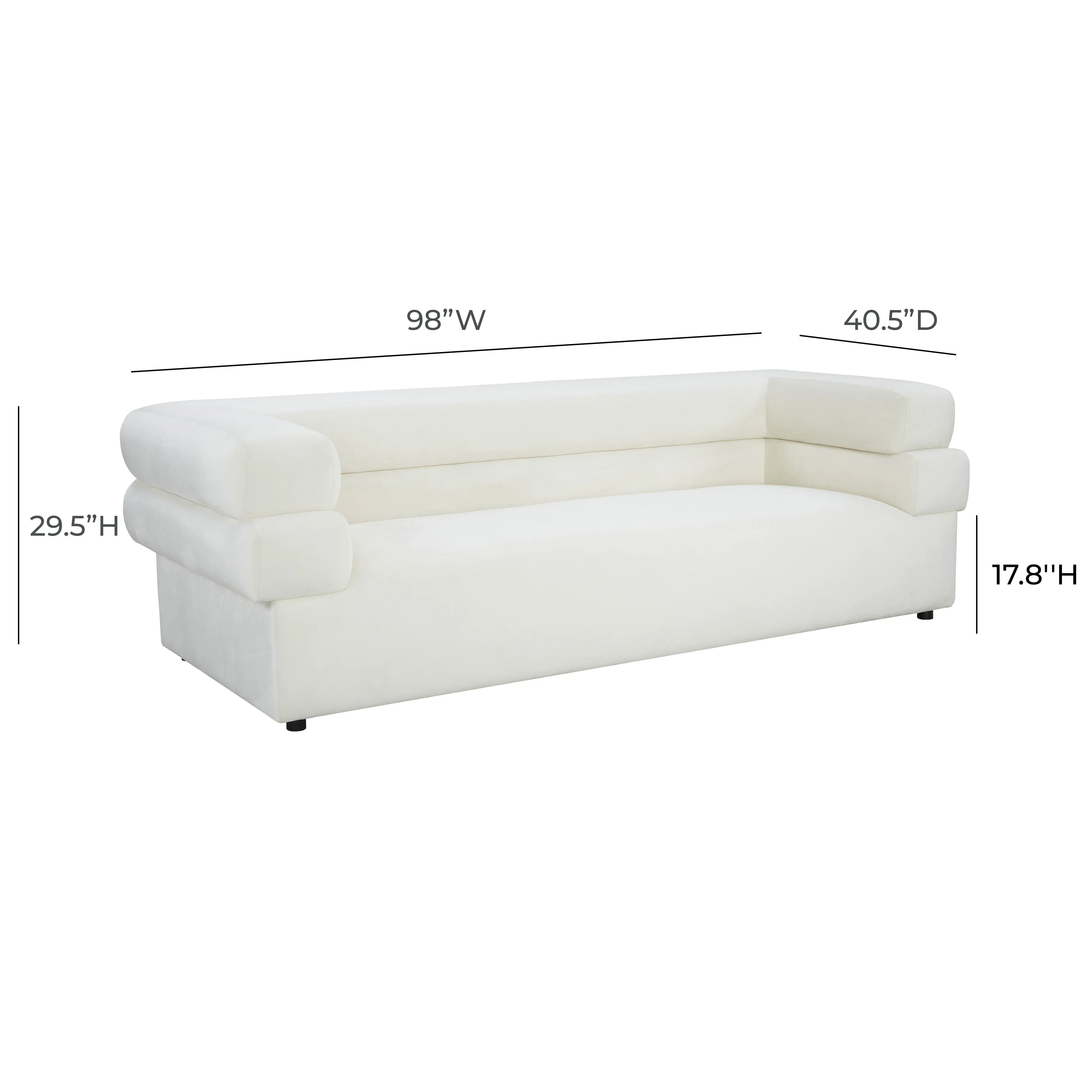 Elsa 98" Performance Fabric Sofa - Image 7