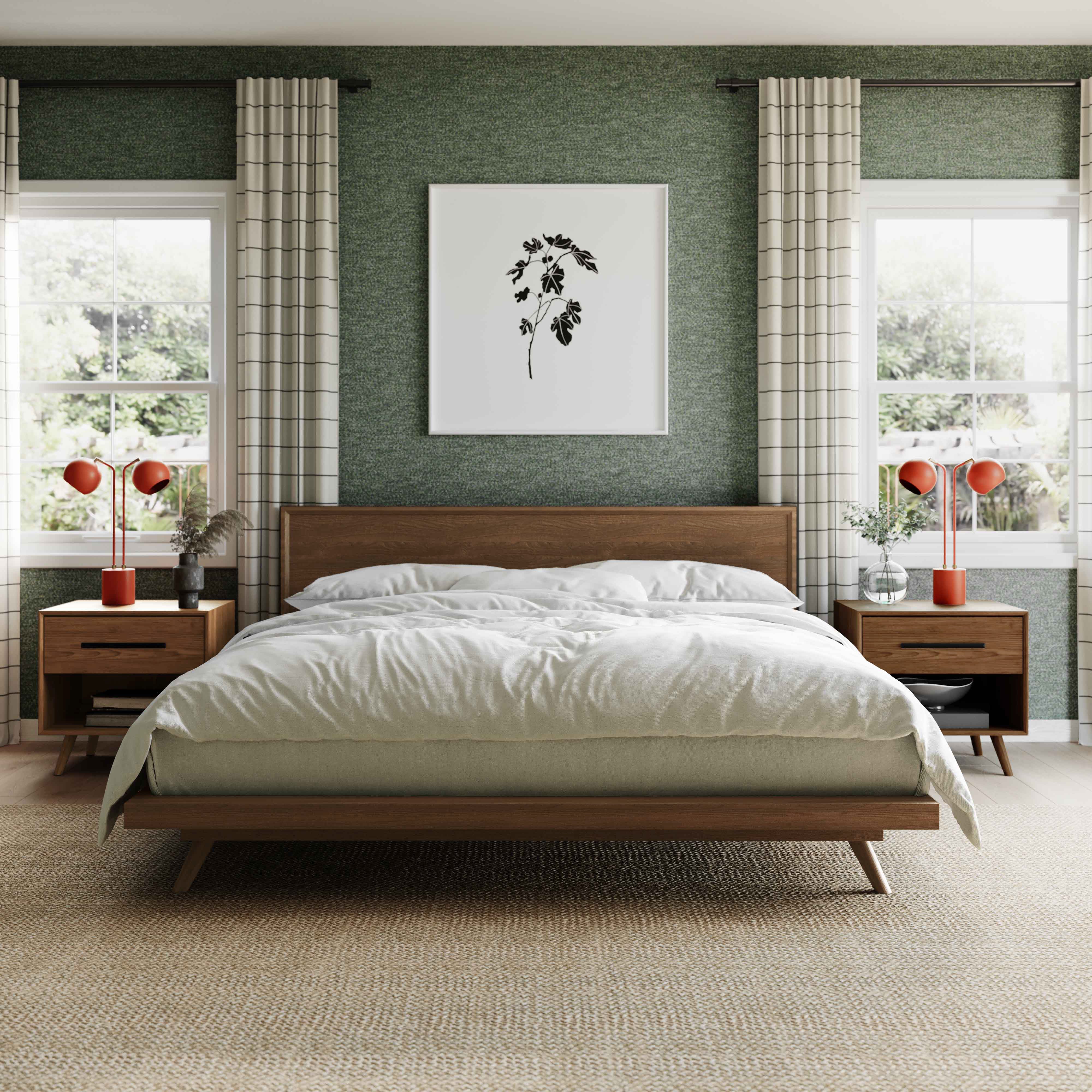 Emery Walnut Wood Platform Bed - Image 9