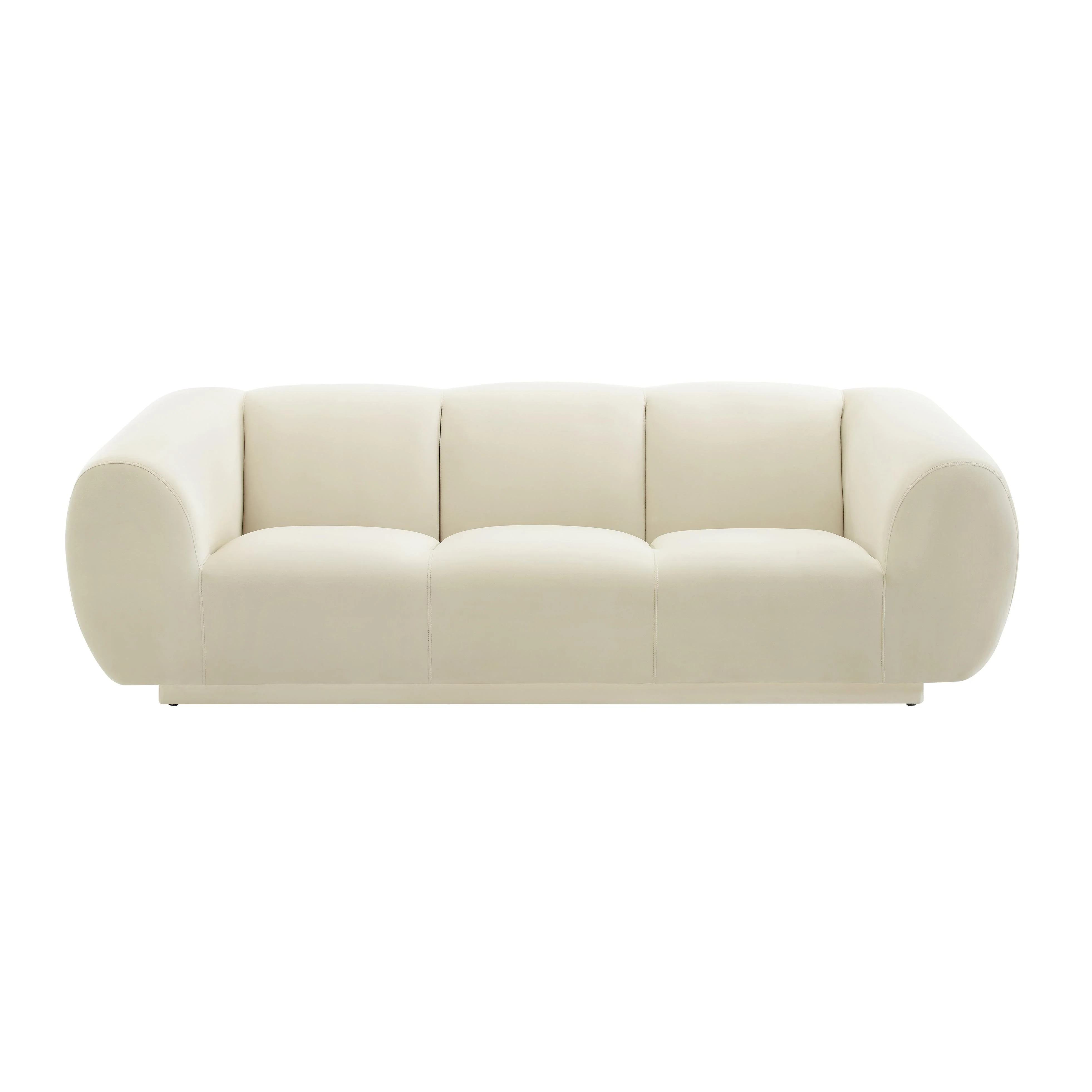 Emmet 90" Performance Velvet Sofa - Image 3