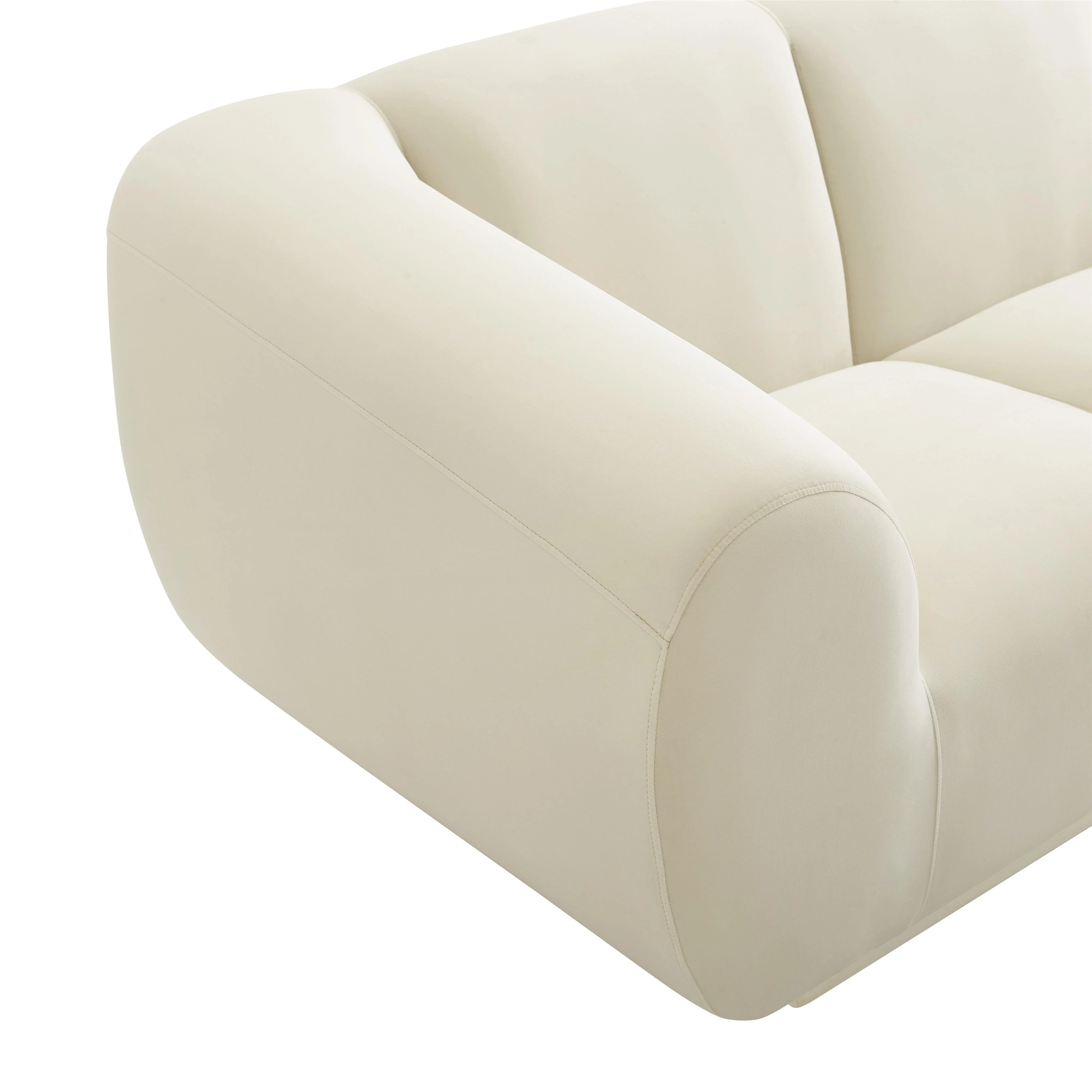 Emmet 90" Performance Velvet Sofa - Image 5