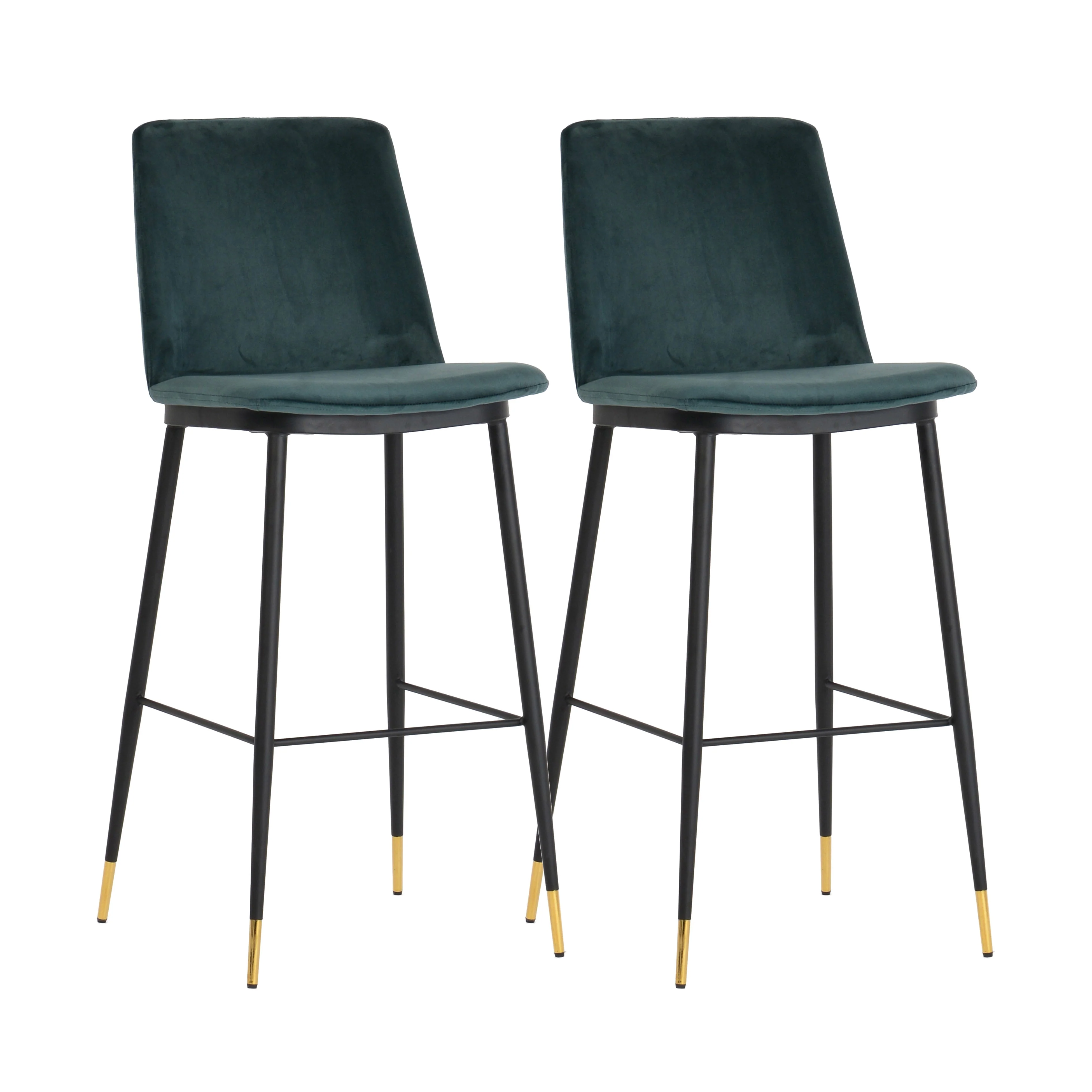 Evora Velvet Counter Stool - Set of 2 - Image 10