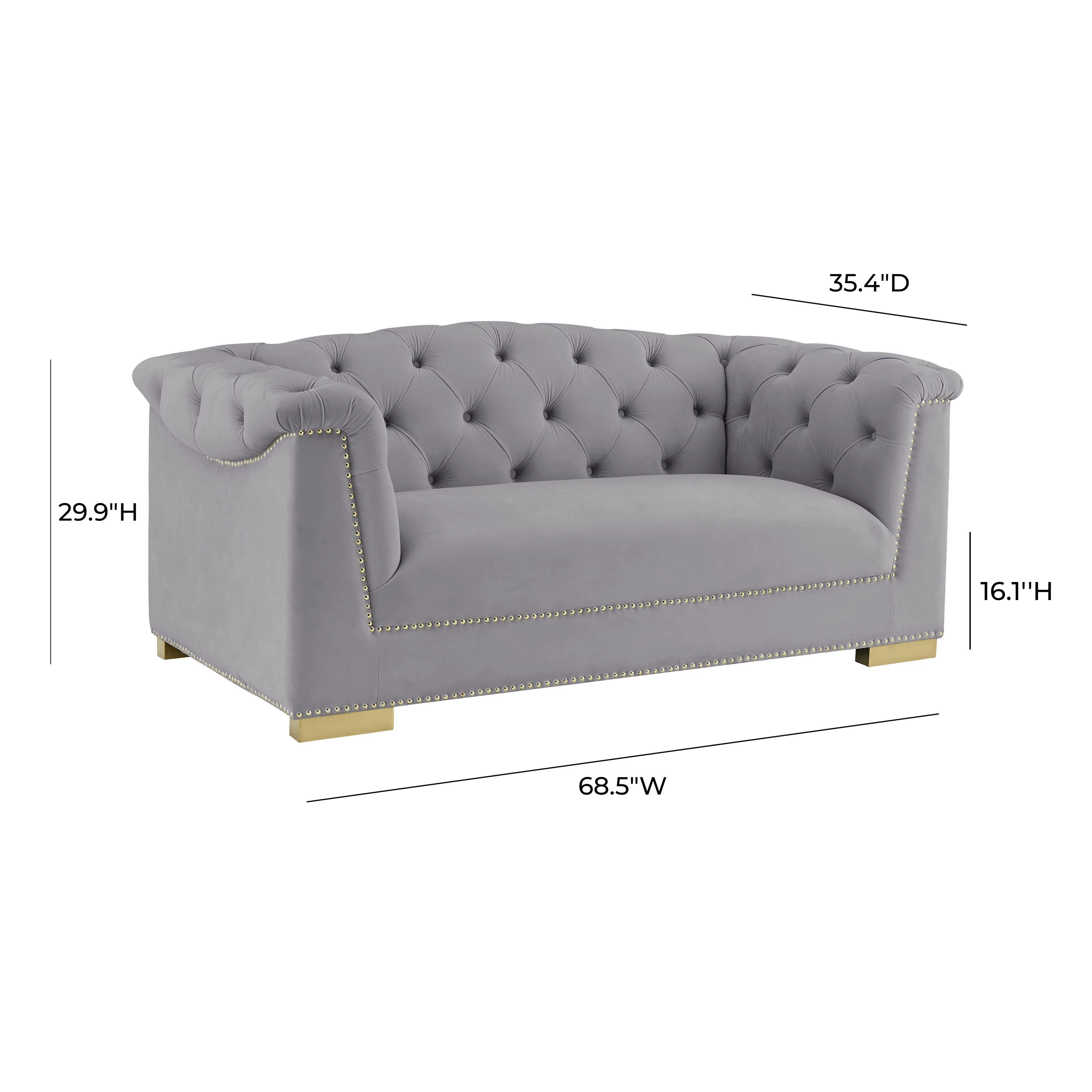 Farah 69" Performance Velvet Loveseat - Image 13