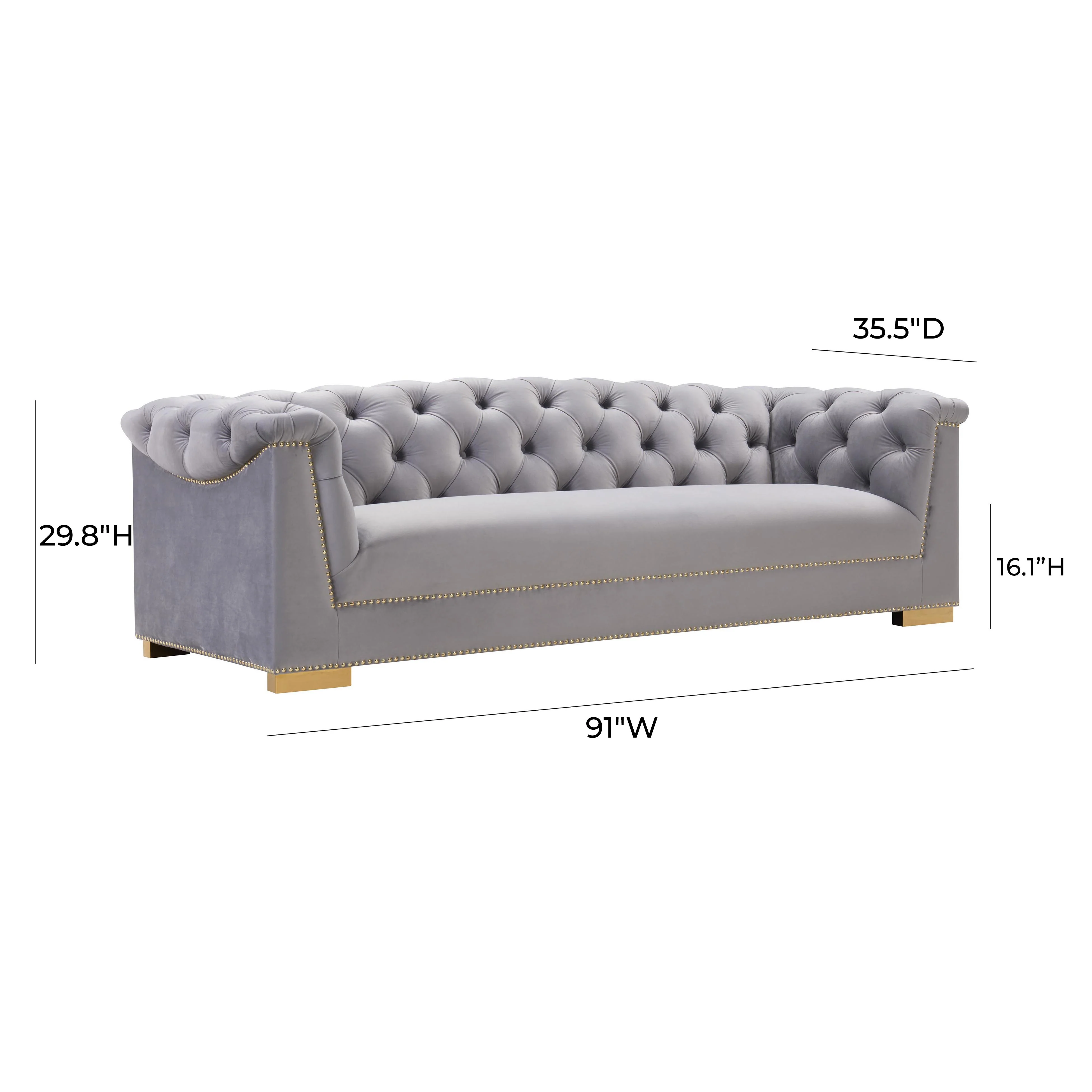 Farah 91" Performance Velvet Sofa - Image 13