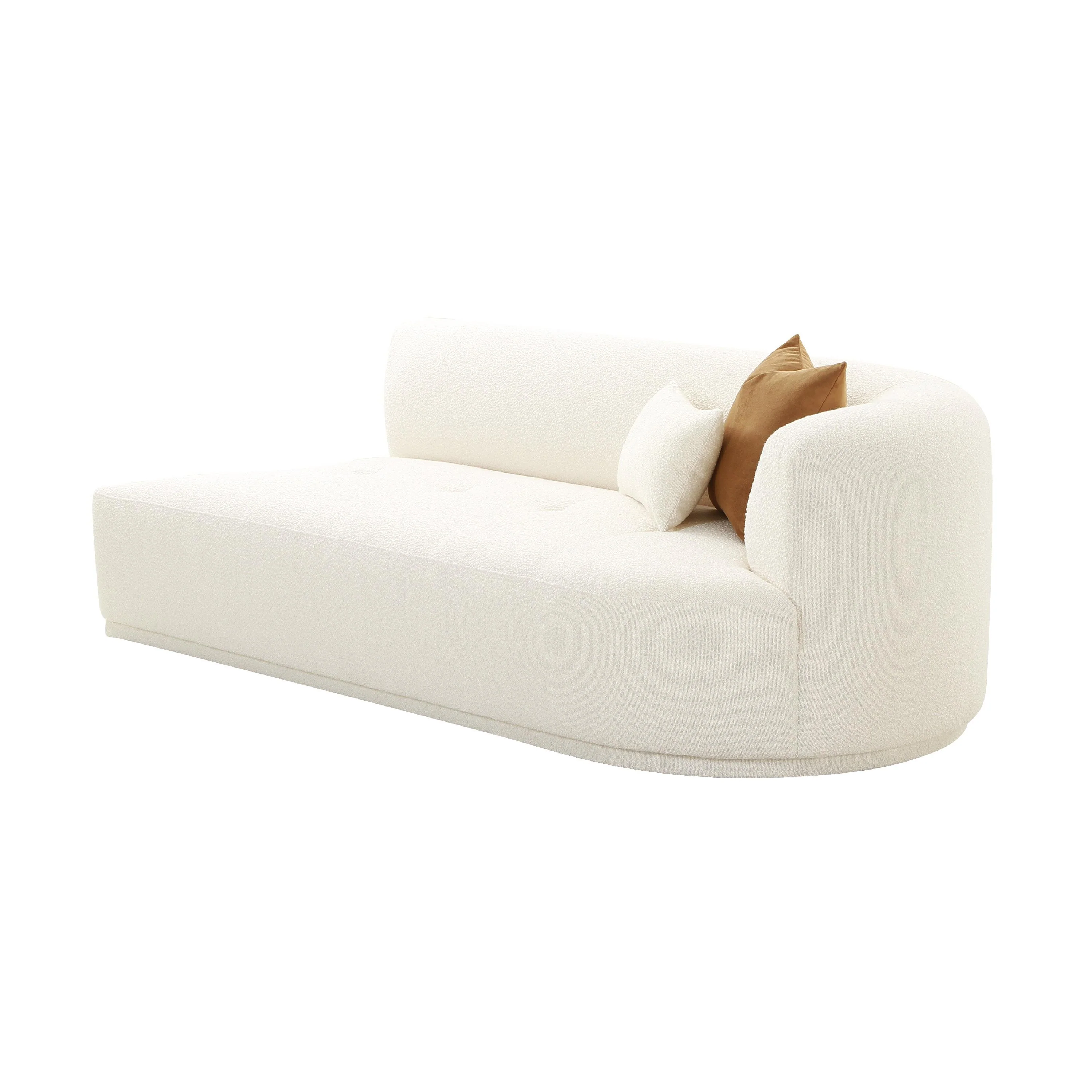 Fickle 82.5" Cream Performance Boucle Modular Loveseat - Image 10