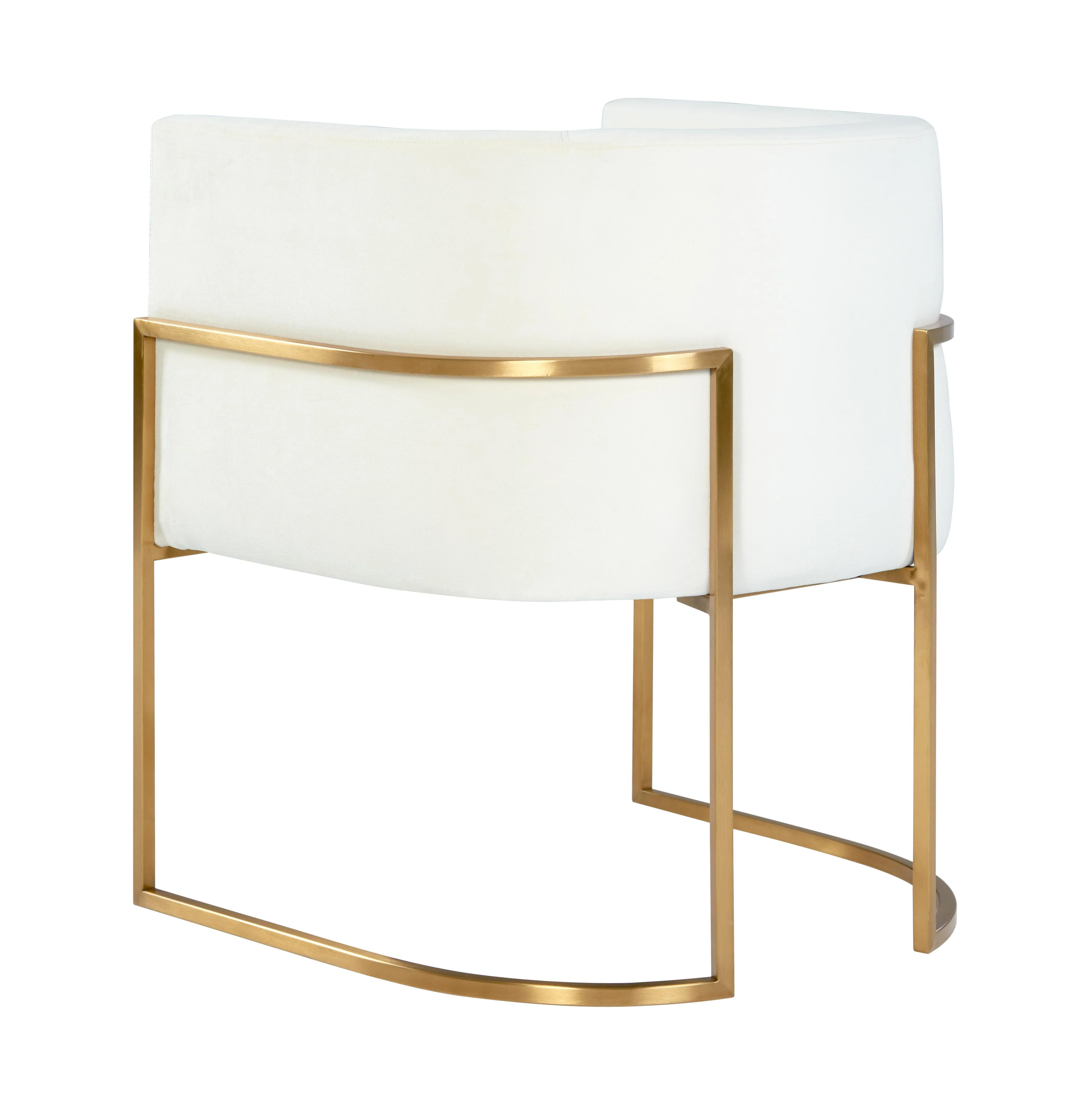 Giselle Performance Velvet Dining Chair with Gold Base - Image 10