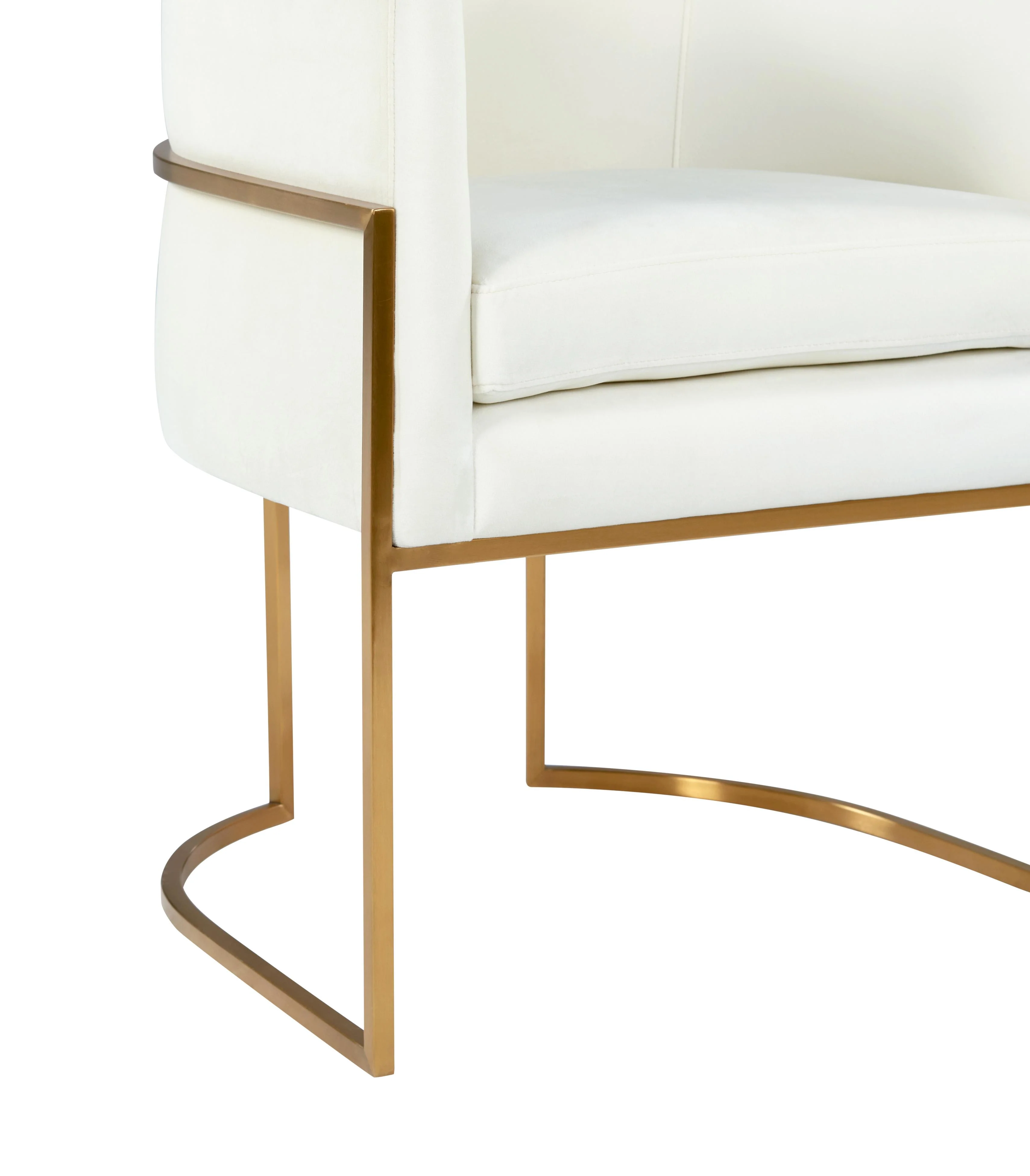 Giselle Performance Velvet Dining Chair with Gold Base - Image 11