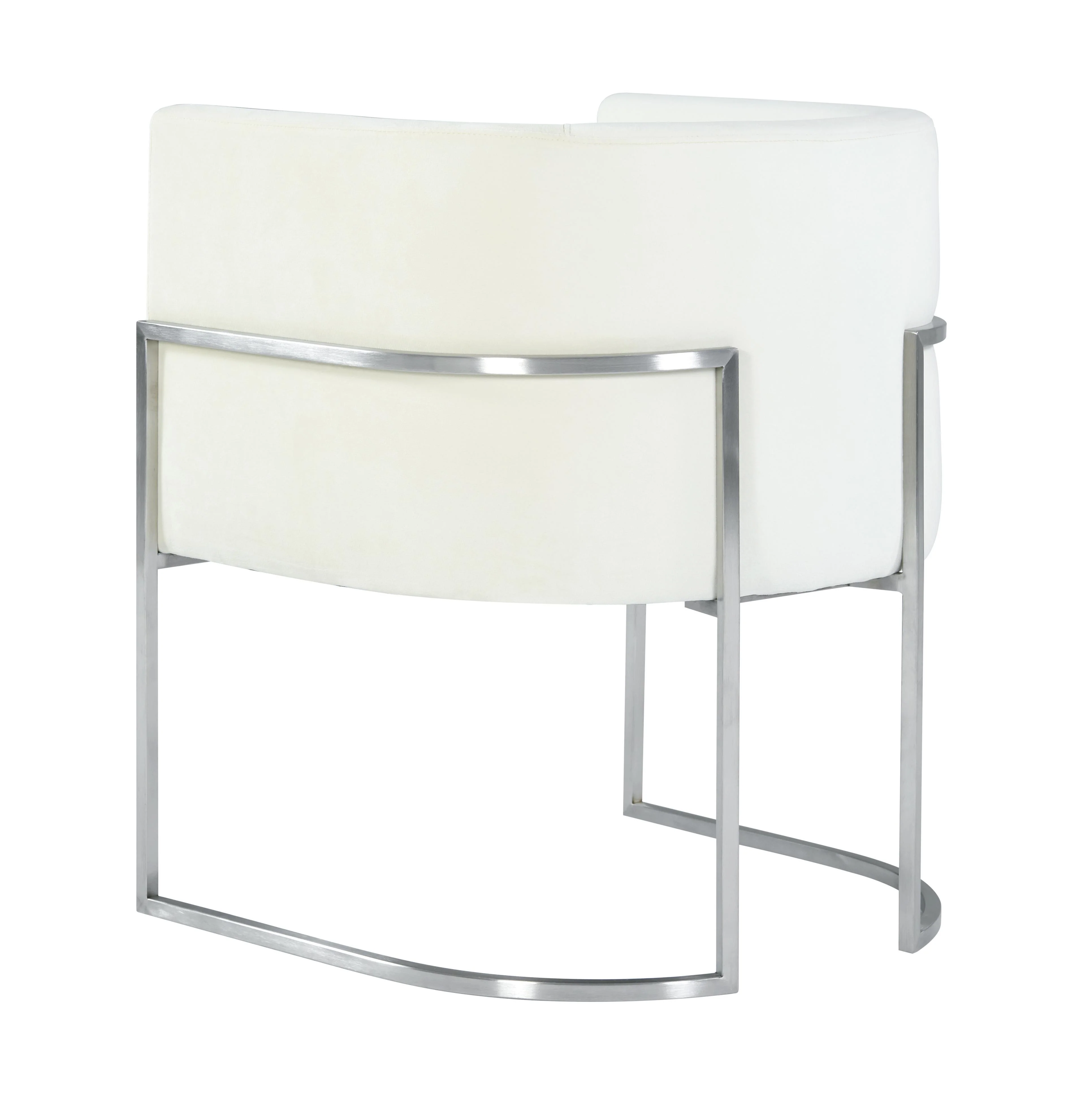 Giselle Performance Velvet Dining Chair with Silver Base - Image 10